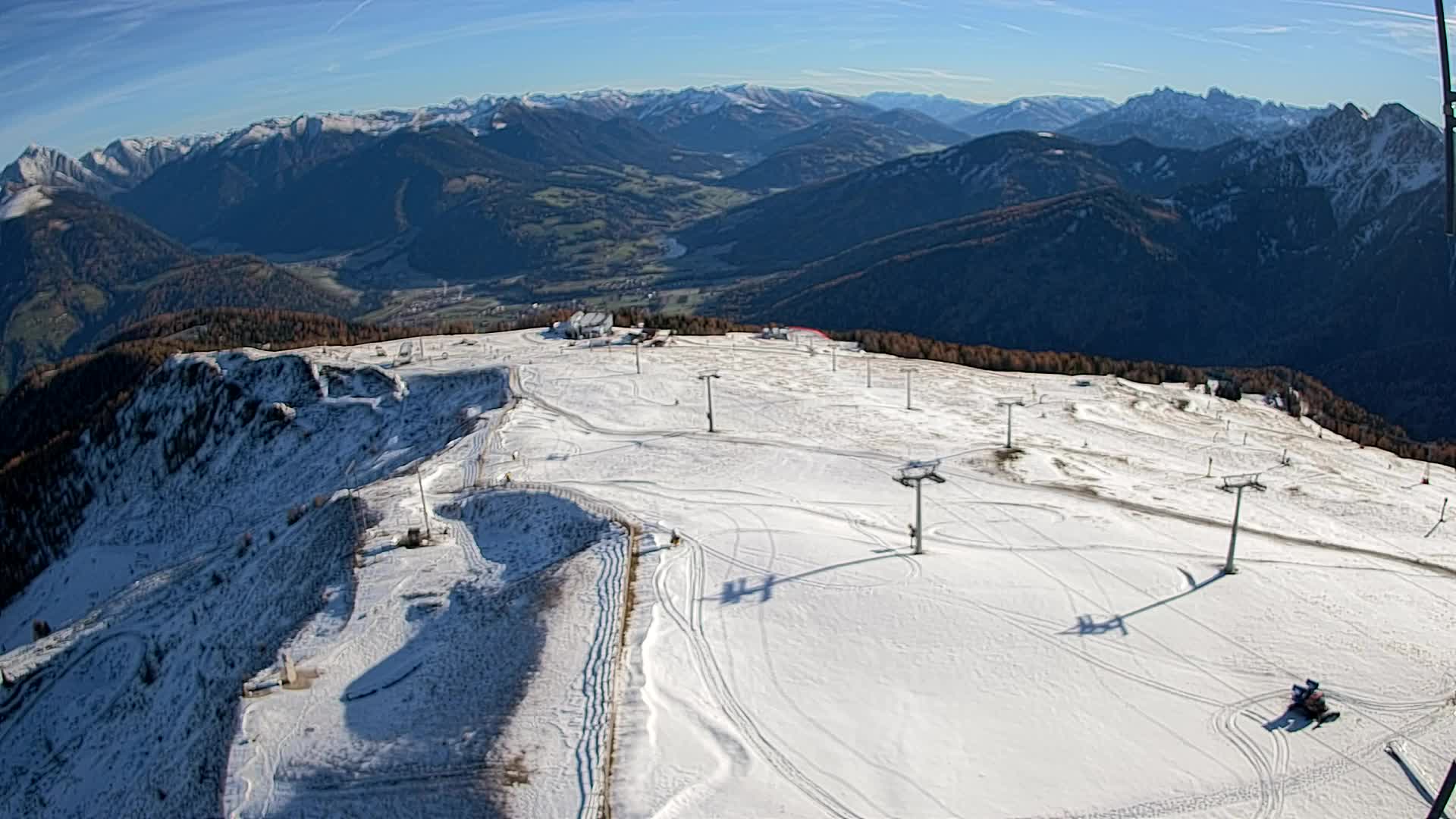 Kronplatz-Gipfel | Blick nach Olang – Valdaora