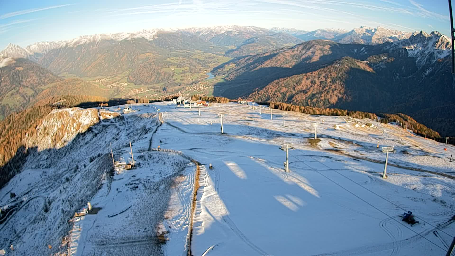 Kronplatz-Gipfel | Blick nach Olang – Valdaora