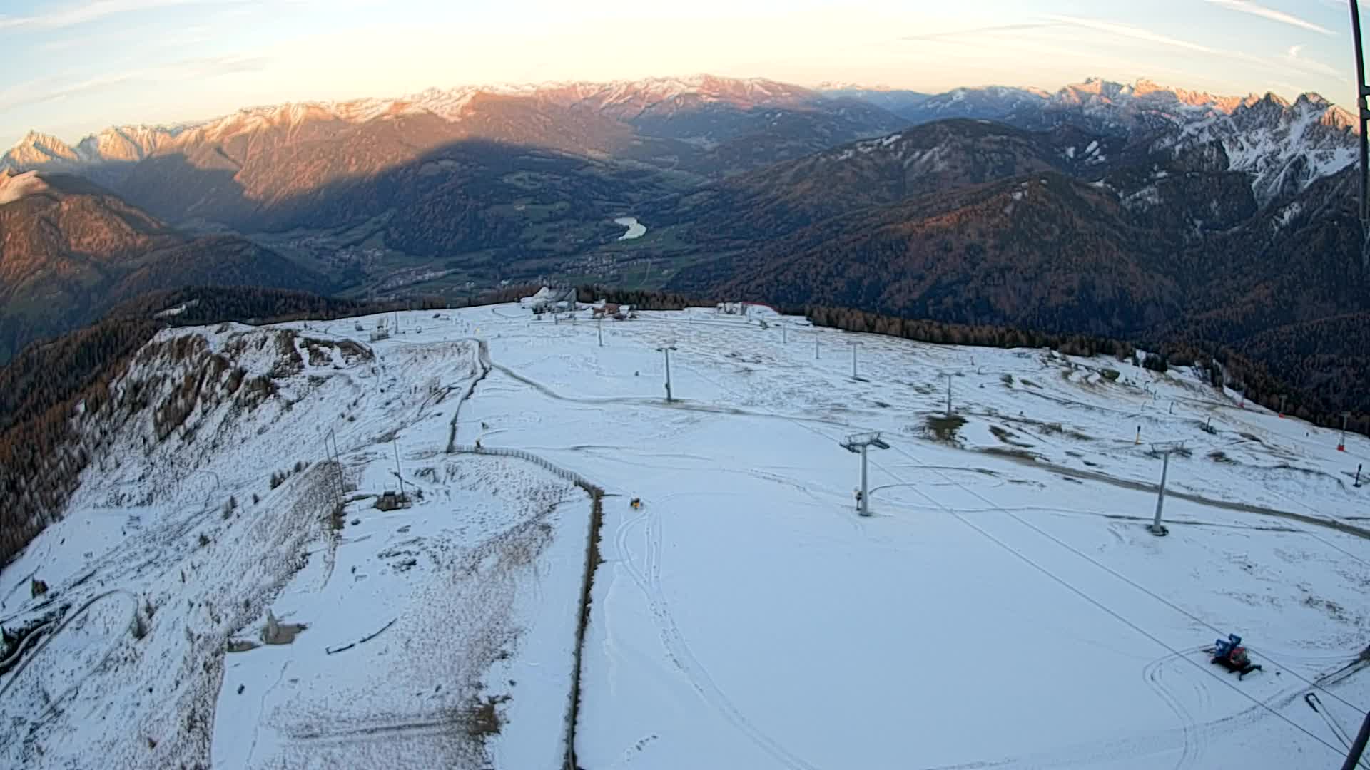 Kronplatz-Gipfel | Blick nach Olang – Valdaora