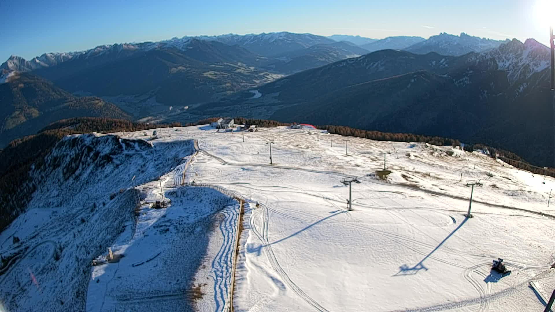 Kronplatz-Gipfel | Blick nach Olang – Valdaora