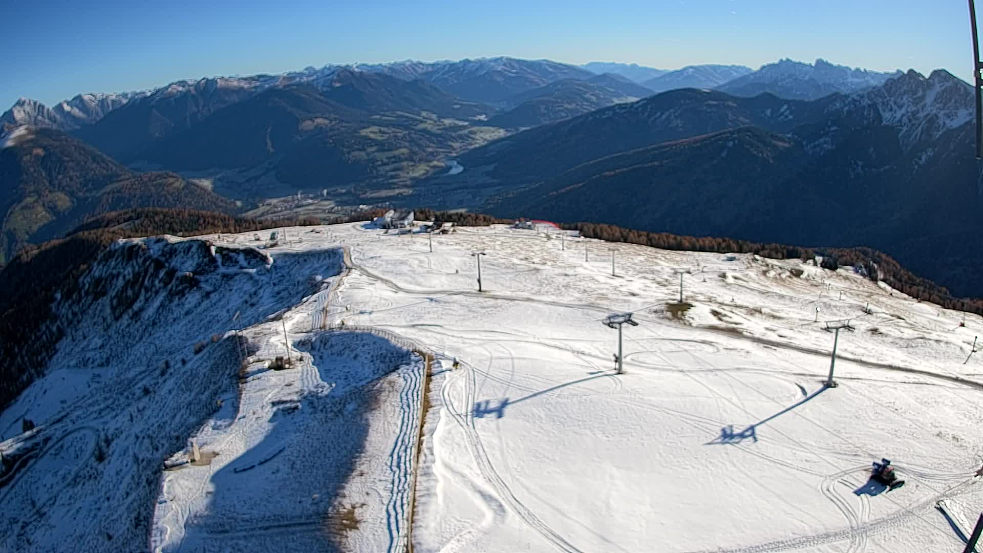 Kronplatz-Gipfel | Blick nach Olang – Valdaora