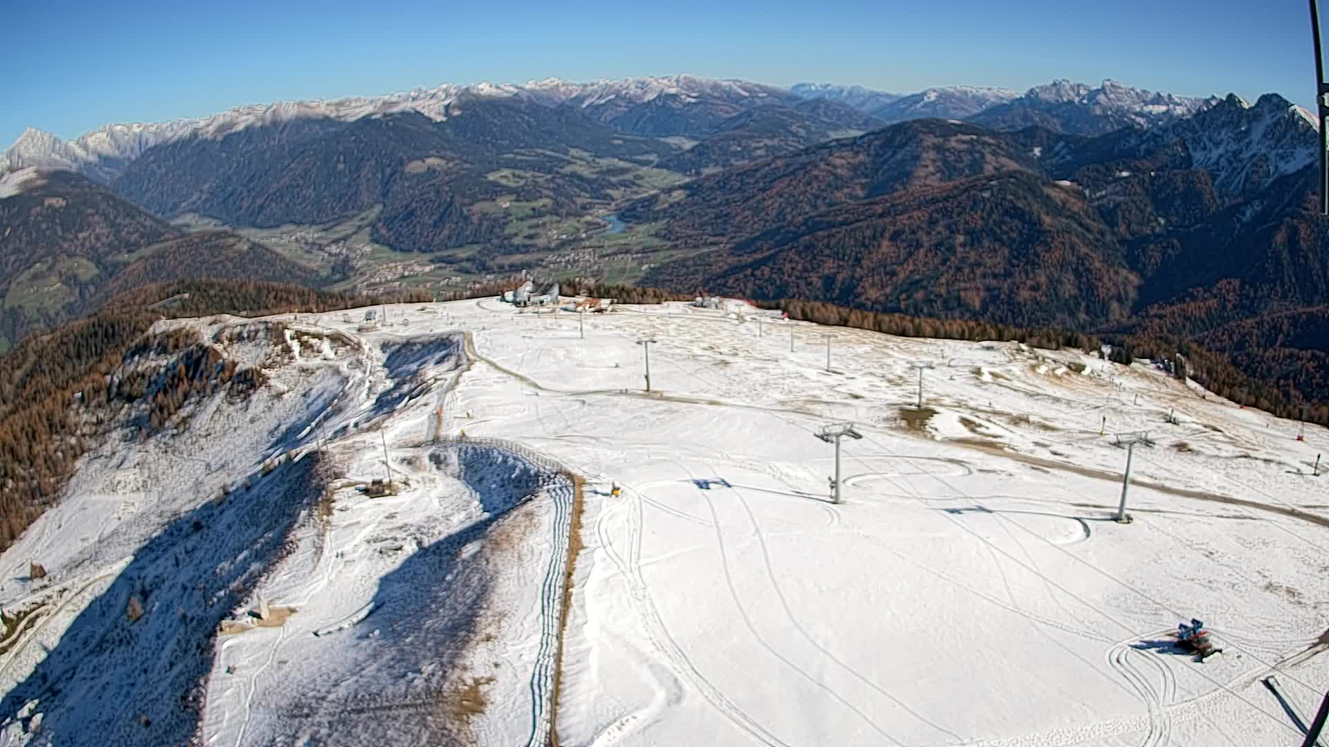 Kronplatz-Gipfel | Blick nach Olang – Valdaora