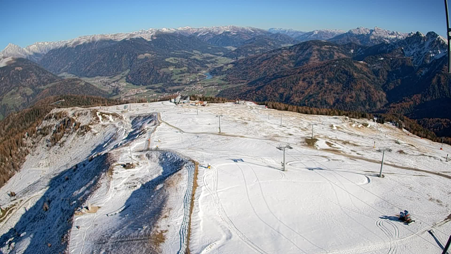 Kronplatz-Gipfel | Blick nach Olang – Valdaora