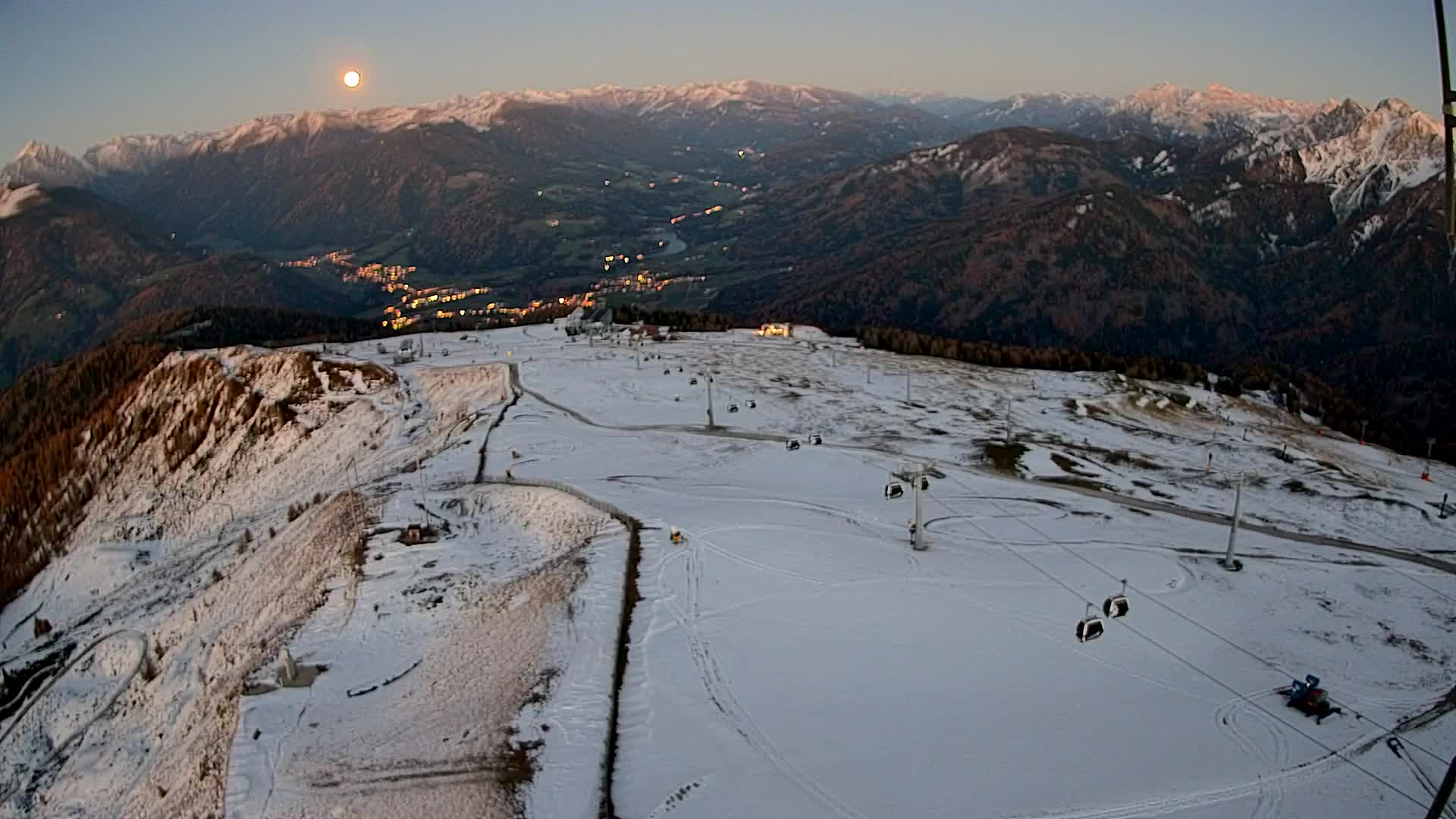 Kronplatz-Gipfel | Blick nach Olang – Valdaora