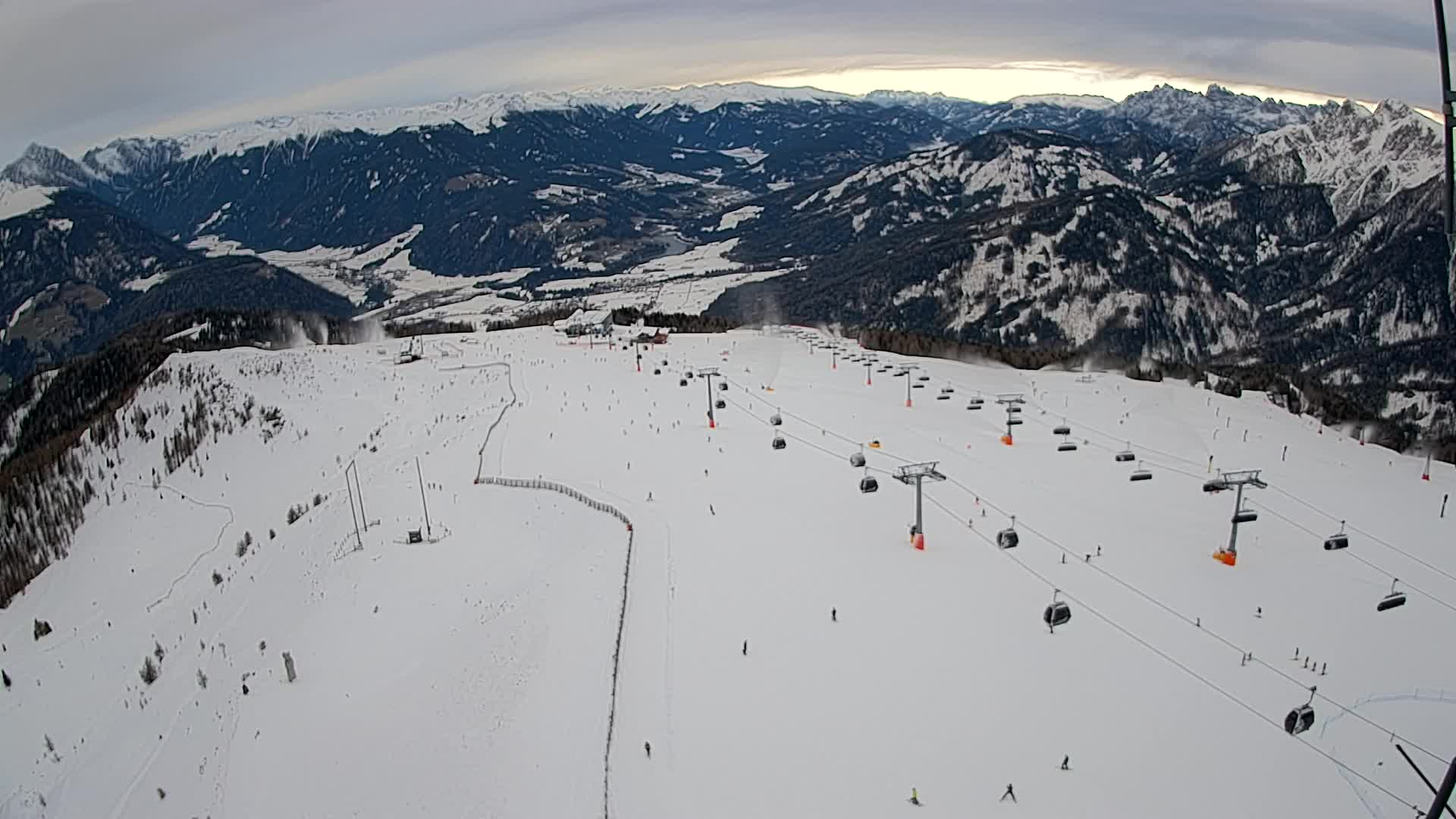 Kronplatz-Gipfel | Blick nach Olang – Valdaora