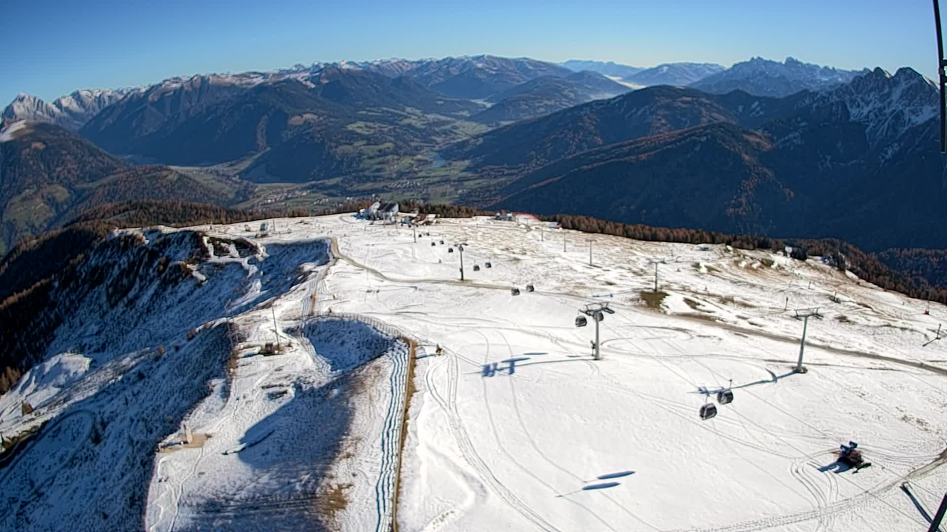 Kronplatz-Gipfel | Blick nach Olang – Valdaora