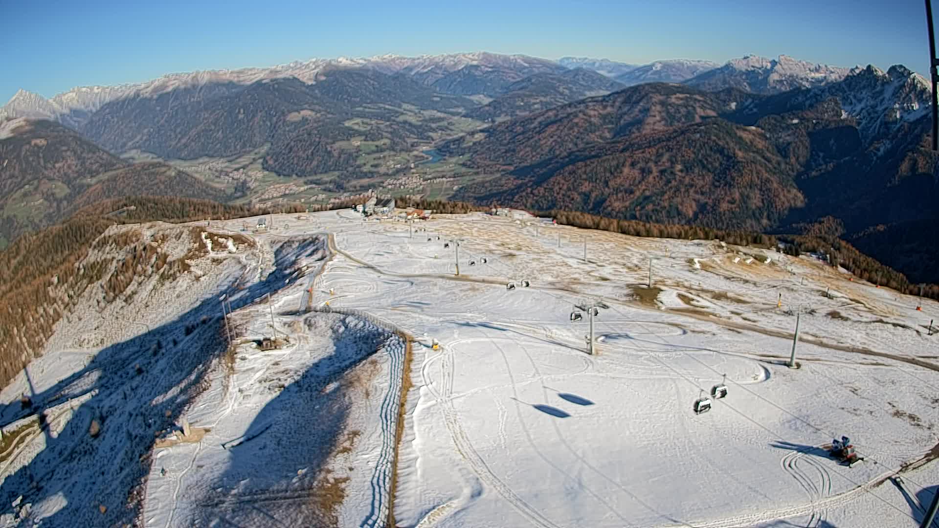 Kronplatz-Gipfel | Blick nach Olang – Valdaora