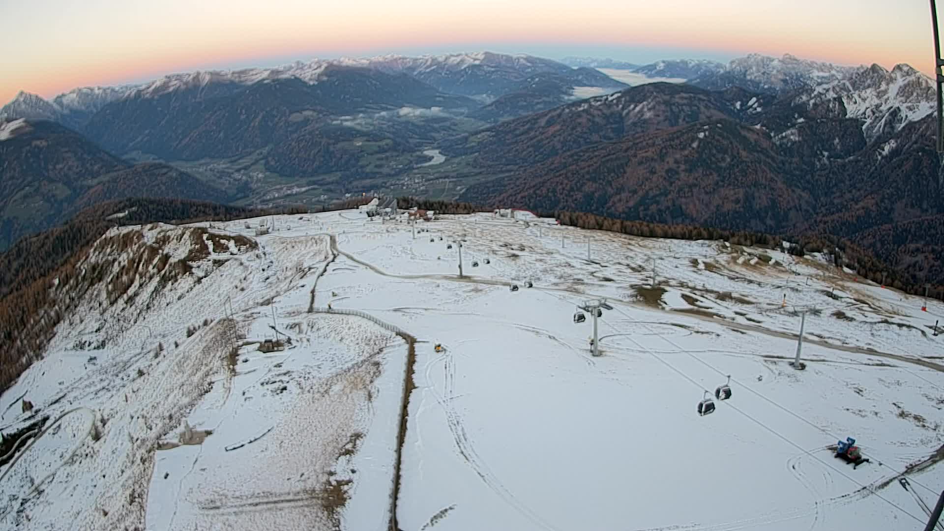 Kronplatz-Gipfel | Blick nach Olang – Valdaora