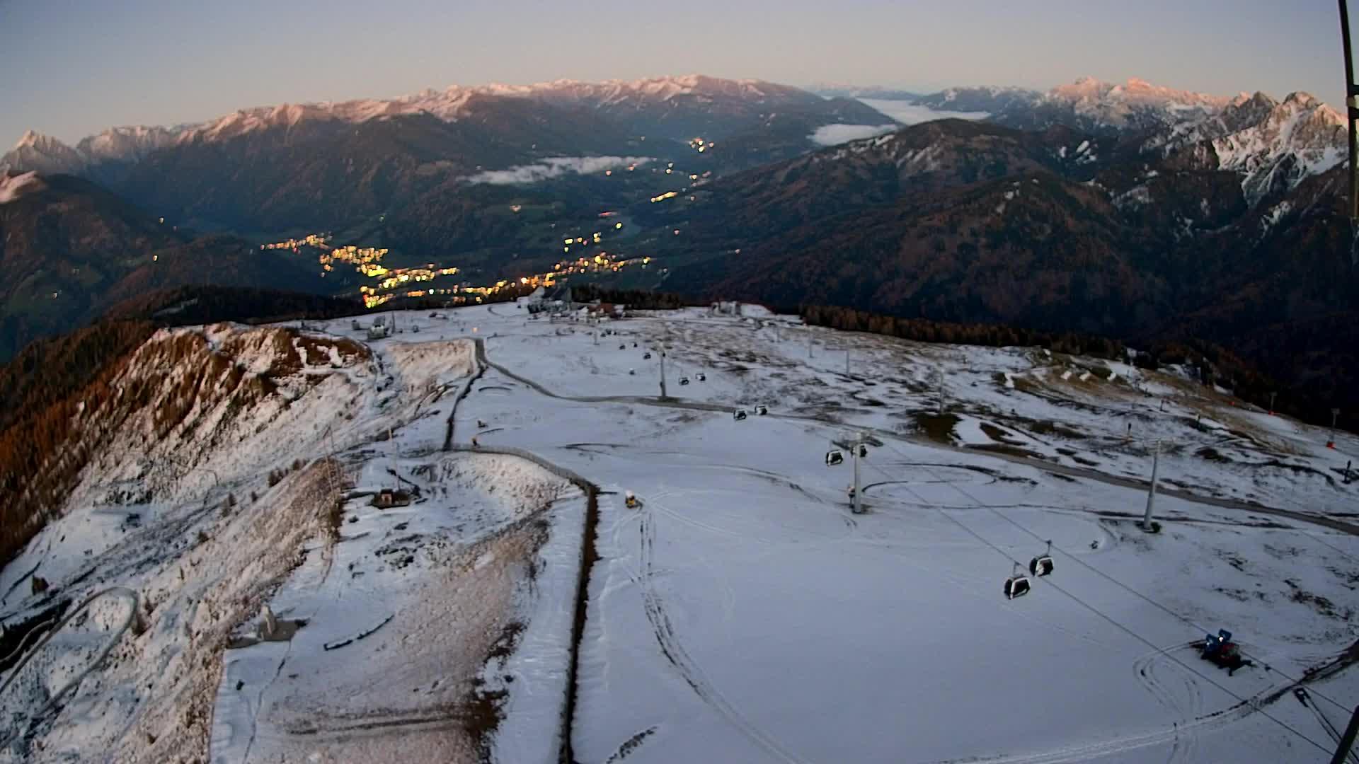Kronplatz-Gipfel | Blick nach Olang – Valdaora