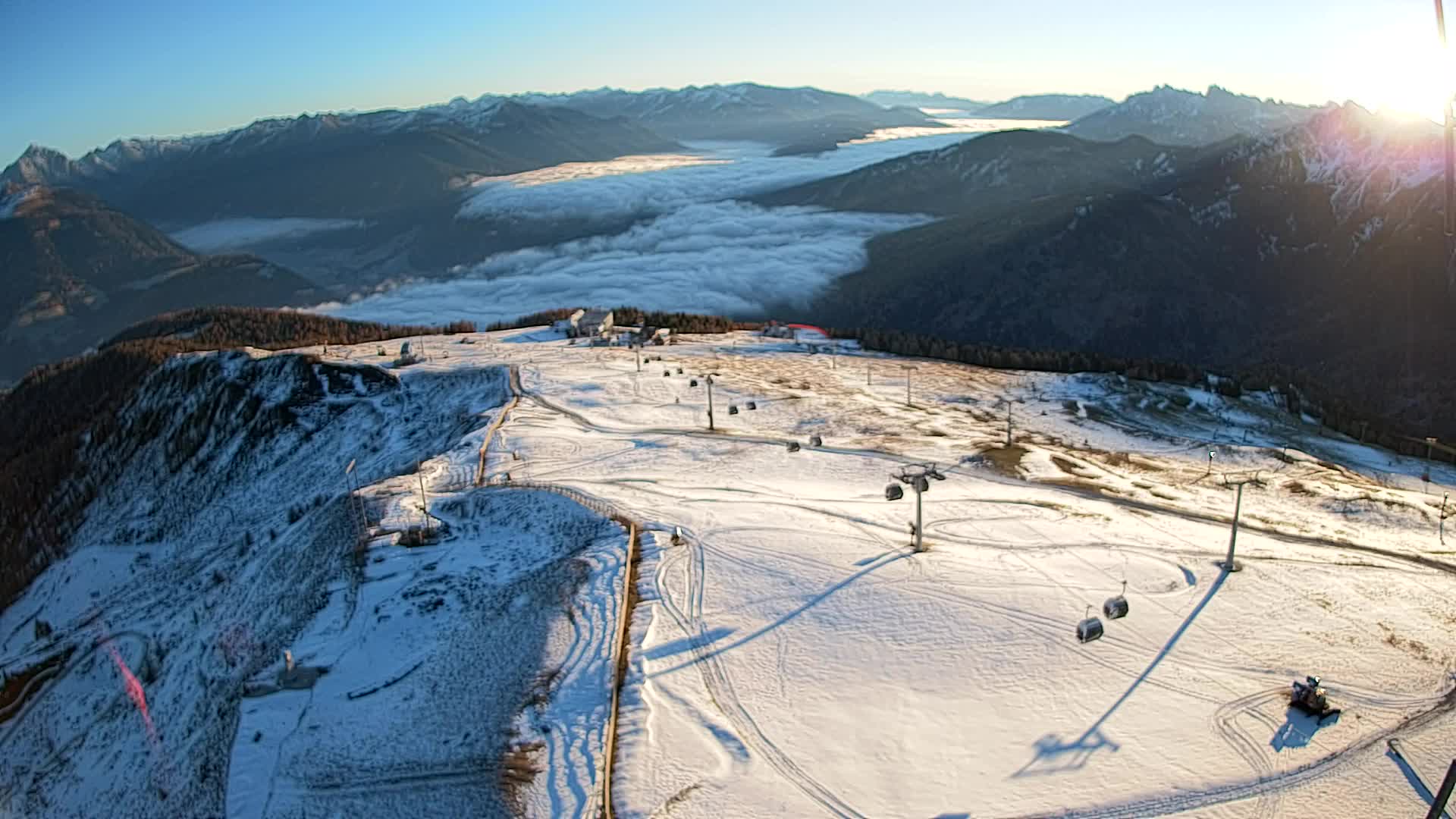 Kronplatz-Gipfel | Blick nach Olang – Valdaora
