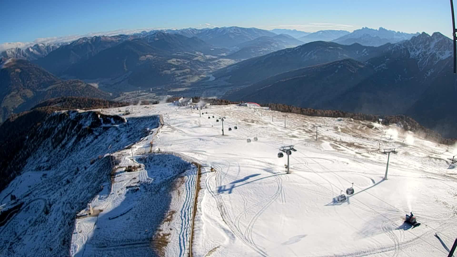 Kronplatz-Gipfel | Blick nach Olang – Valdaora