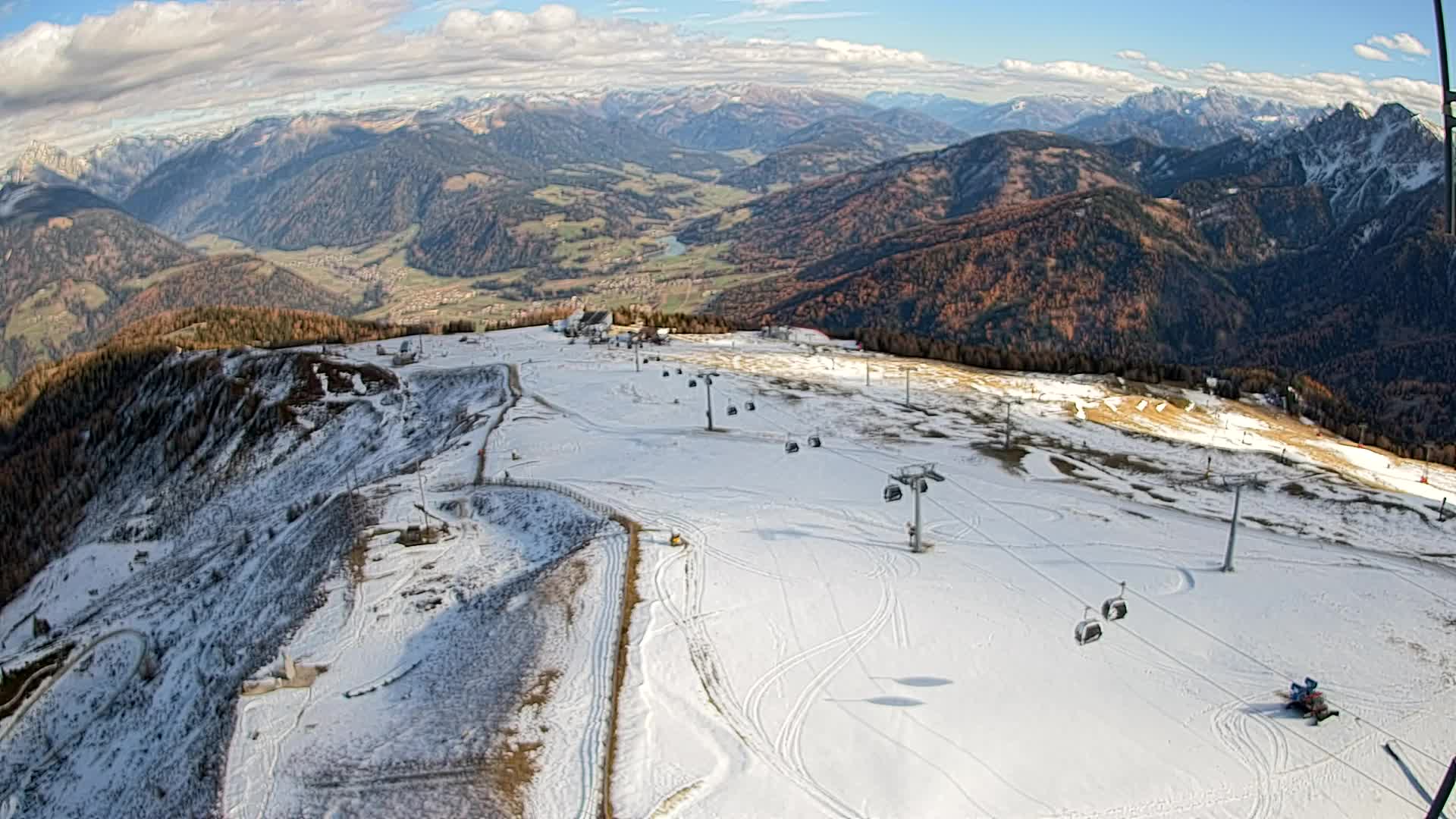 Kronplatz-Gipfel | Blick nach Olang – Valdaora