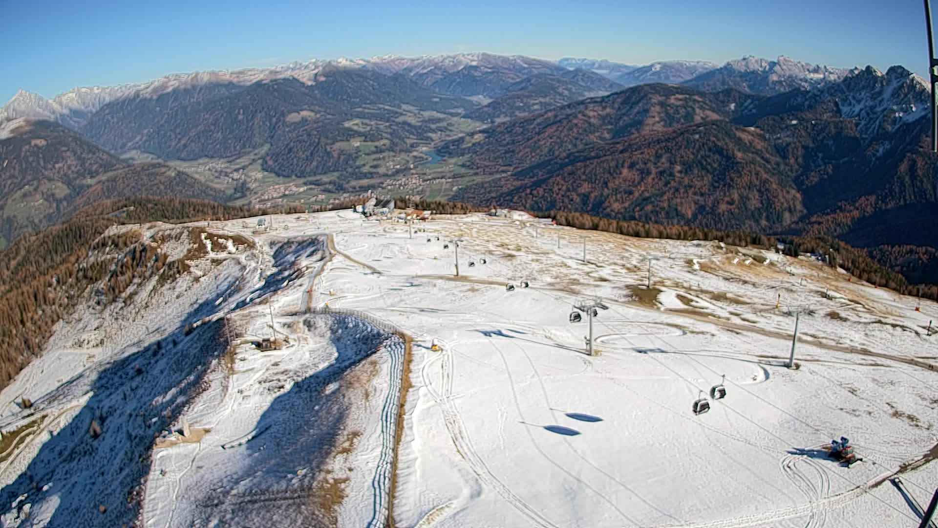 Kronplatz-Gipfel | Blick nach Olang – Valdaora