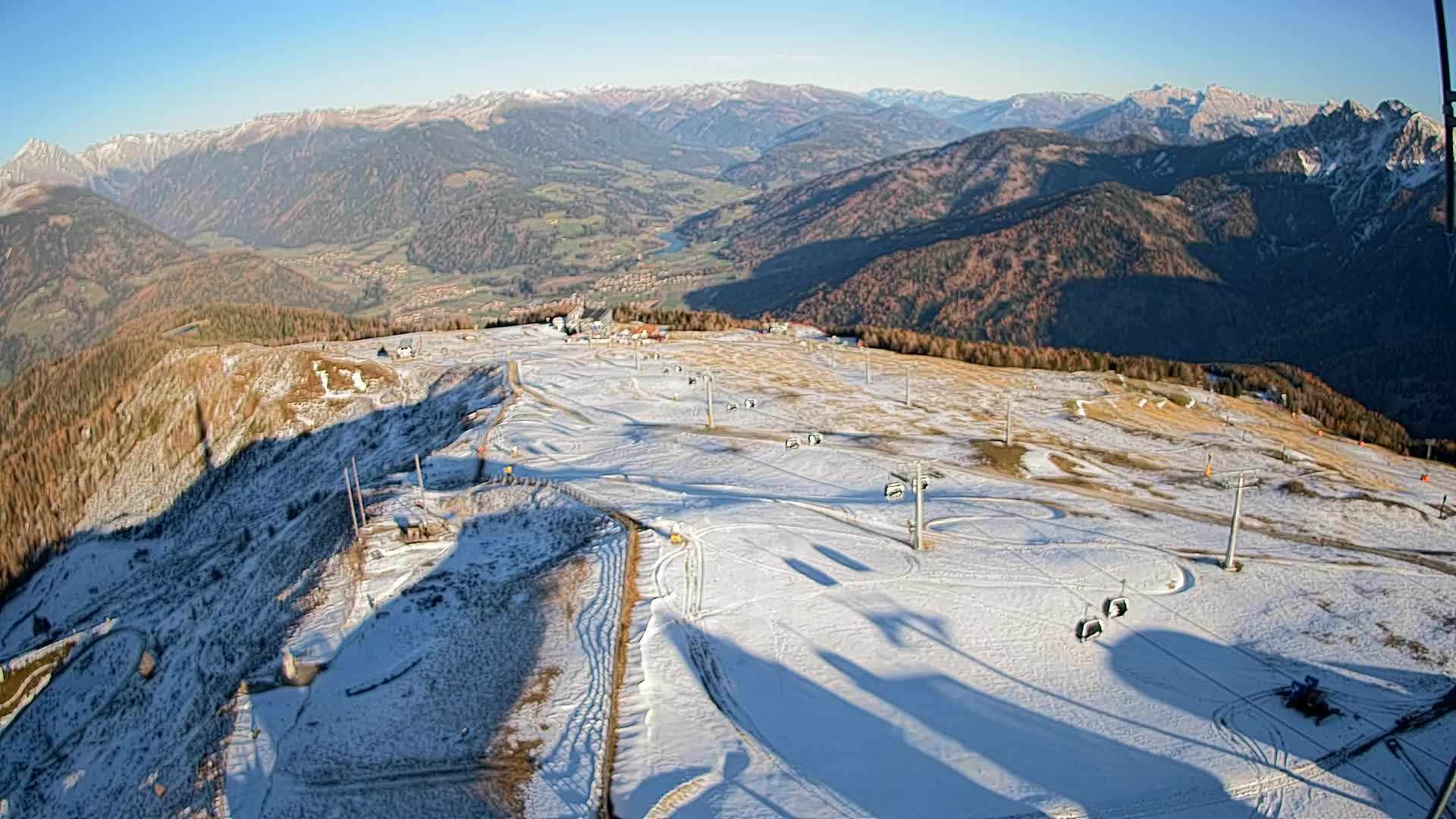 Kronplatz-Gipfel | Blick nach Olang – Valdaora