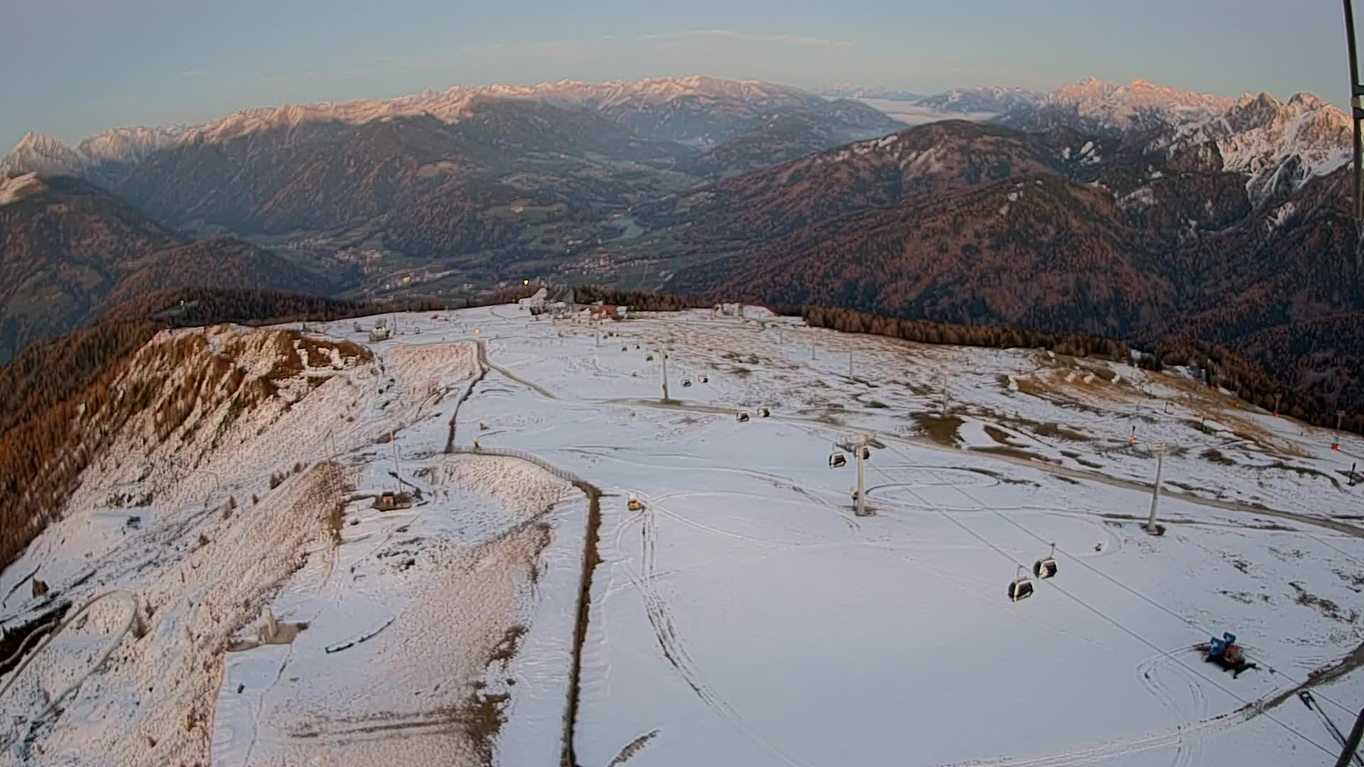 Kronplatz-Gipfel | Blick nach Olang – Valdaora
