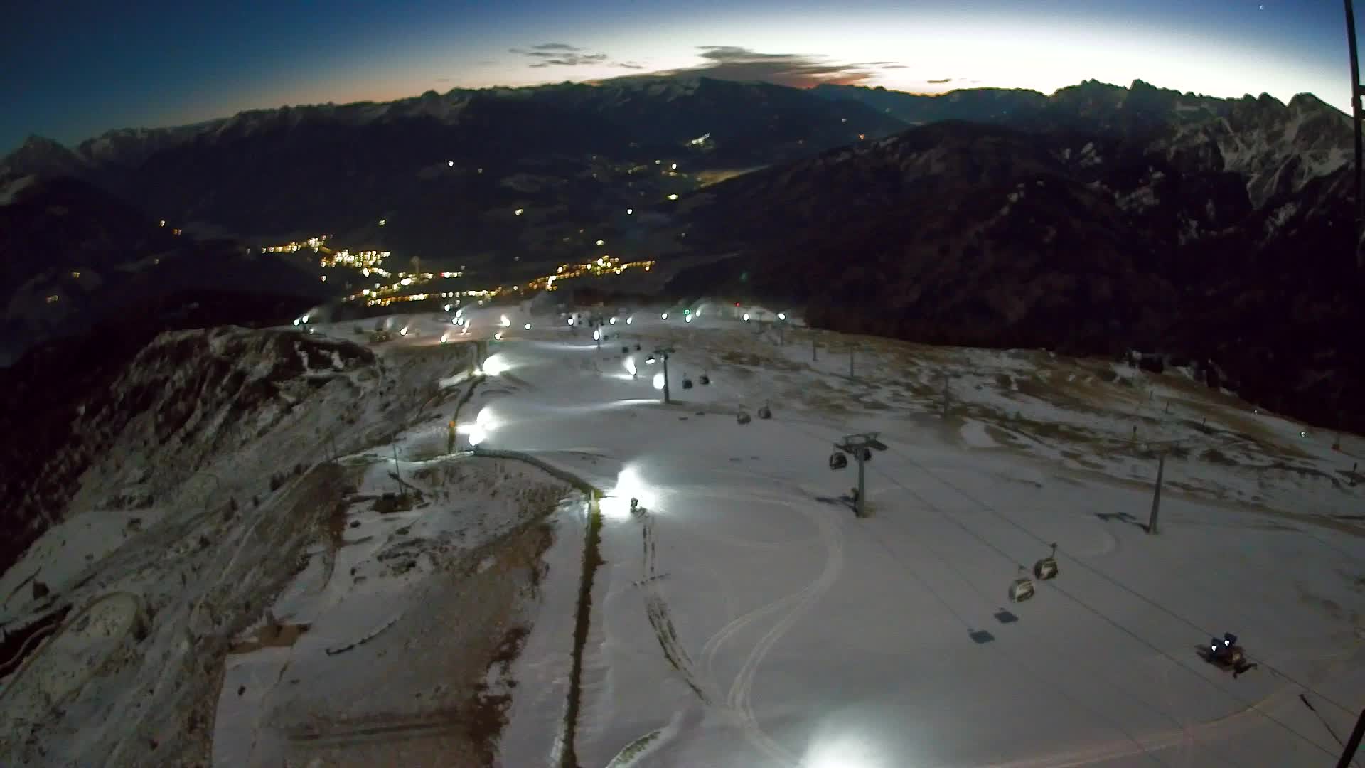 Kronplatz-Gipfel | Blick nach Olang – Valdaora