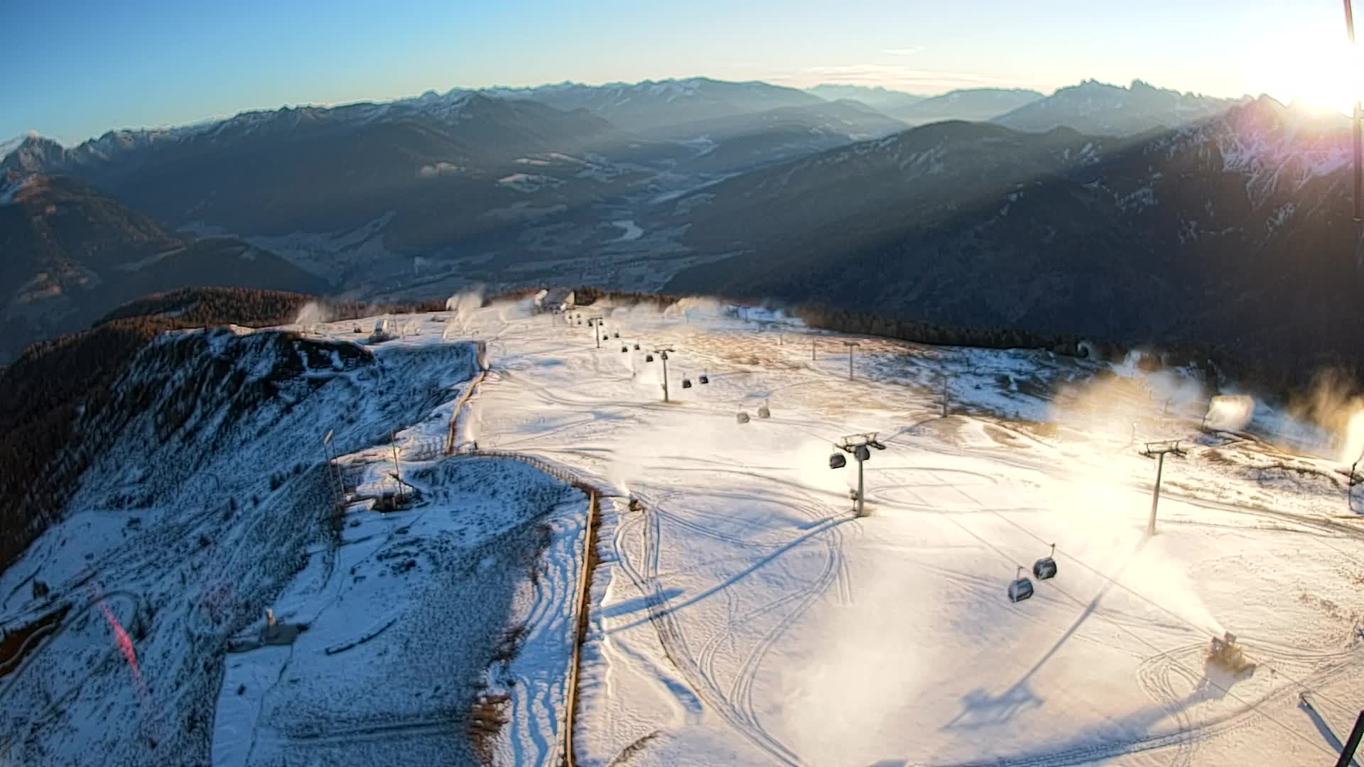 Kronplatz-Gipfel | Blick nach Olang – Valdaora