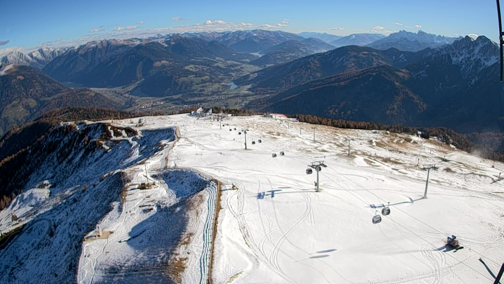 Kronplatz-Gipfel | Blick nach Olang – Valdaora