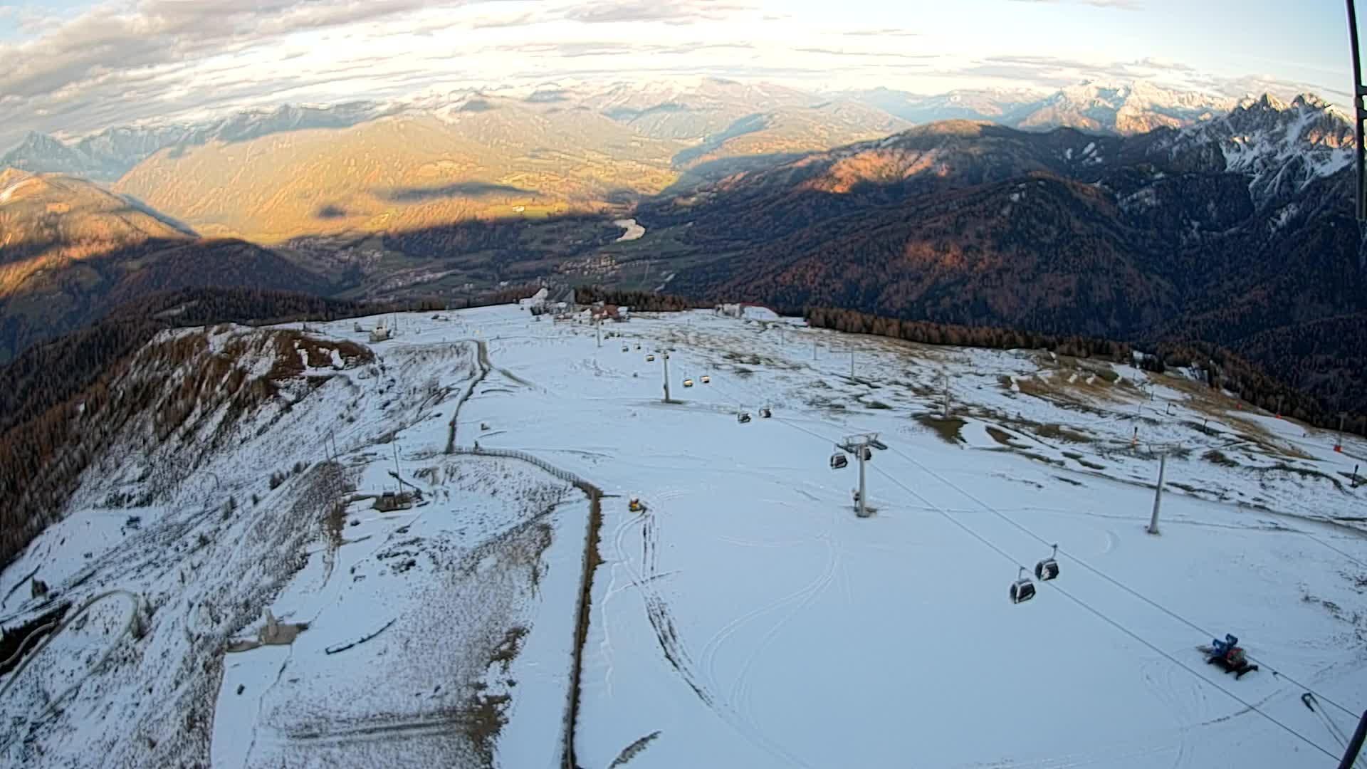 Kronplatz-Gipfel | Blick nach Olang – Valdaora