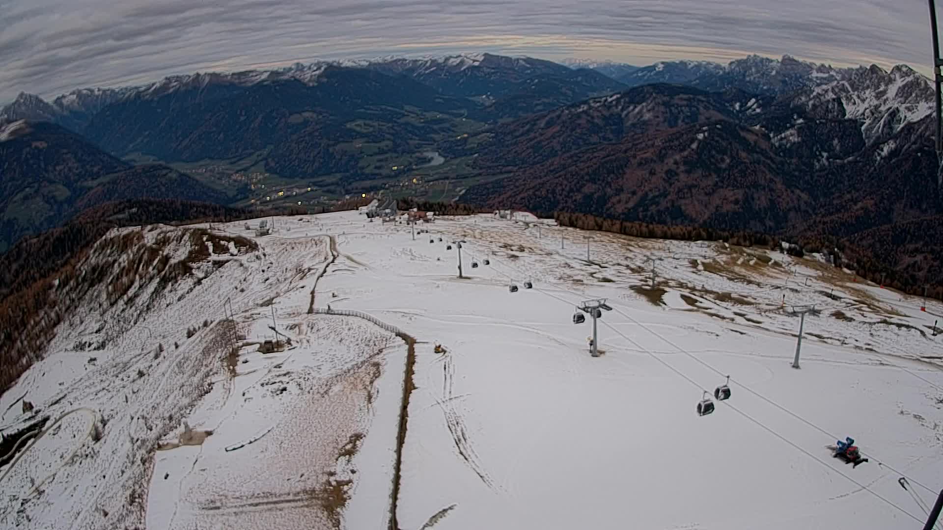 Kronplatz-Gipfel | Blick nach Olang – Valdaora