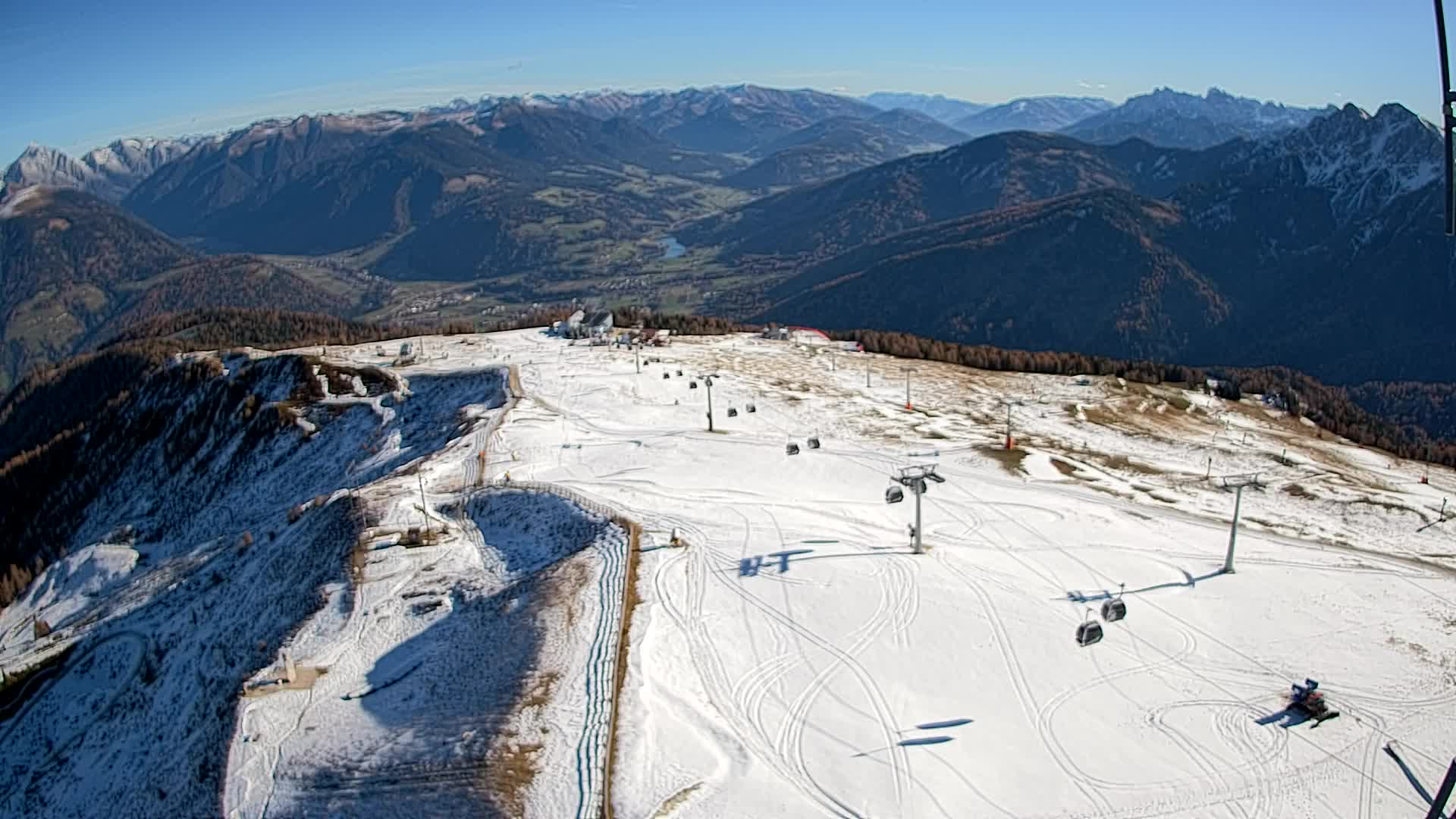 Kronplatz-Gipfel | Blick nach Olang – Valdaora