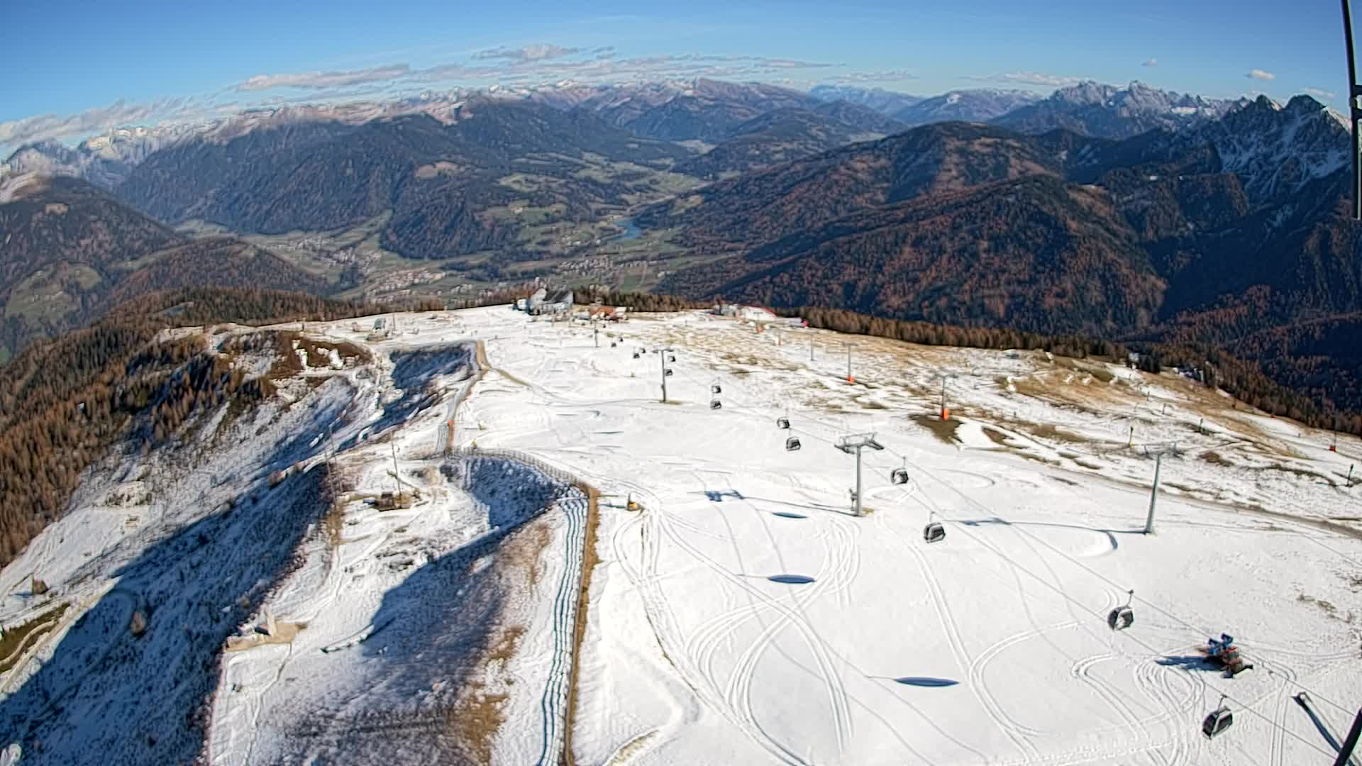 Kronplatz-Gipfel | Blick nach Olang – Valdaora