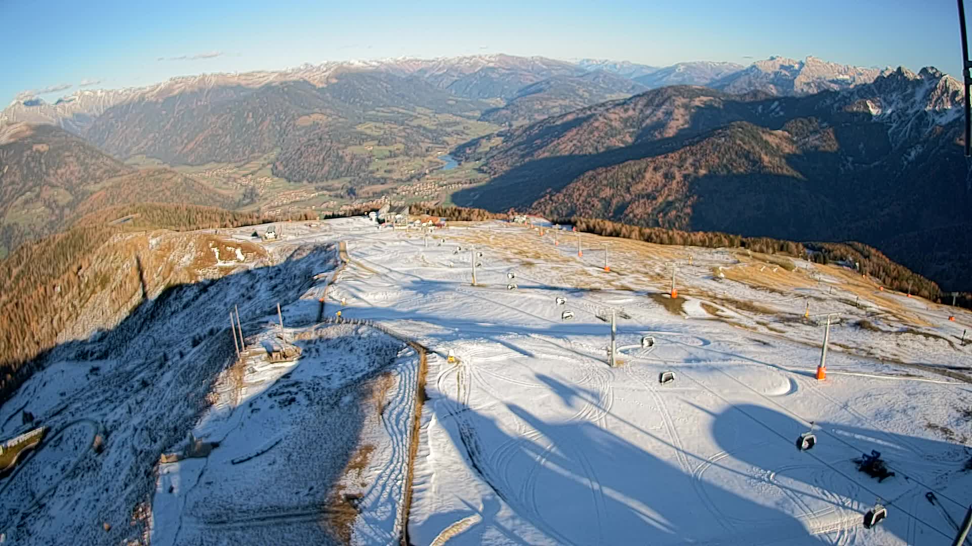Kronplatz-Gipfel | Blick nach Olang – Valdaora