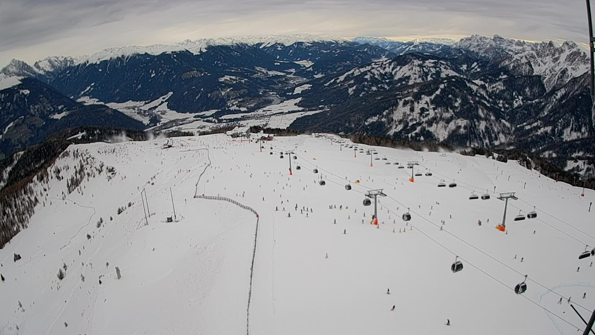 Kronplatz-Gipfel | Blick nach Olang – Valdaora