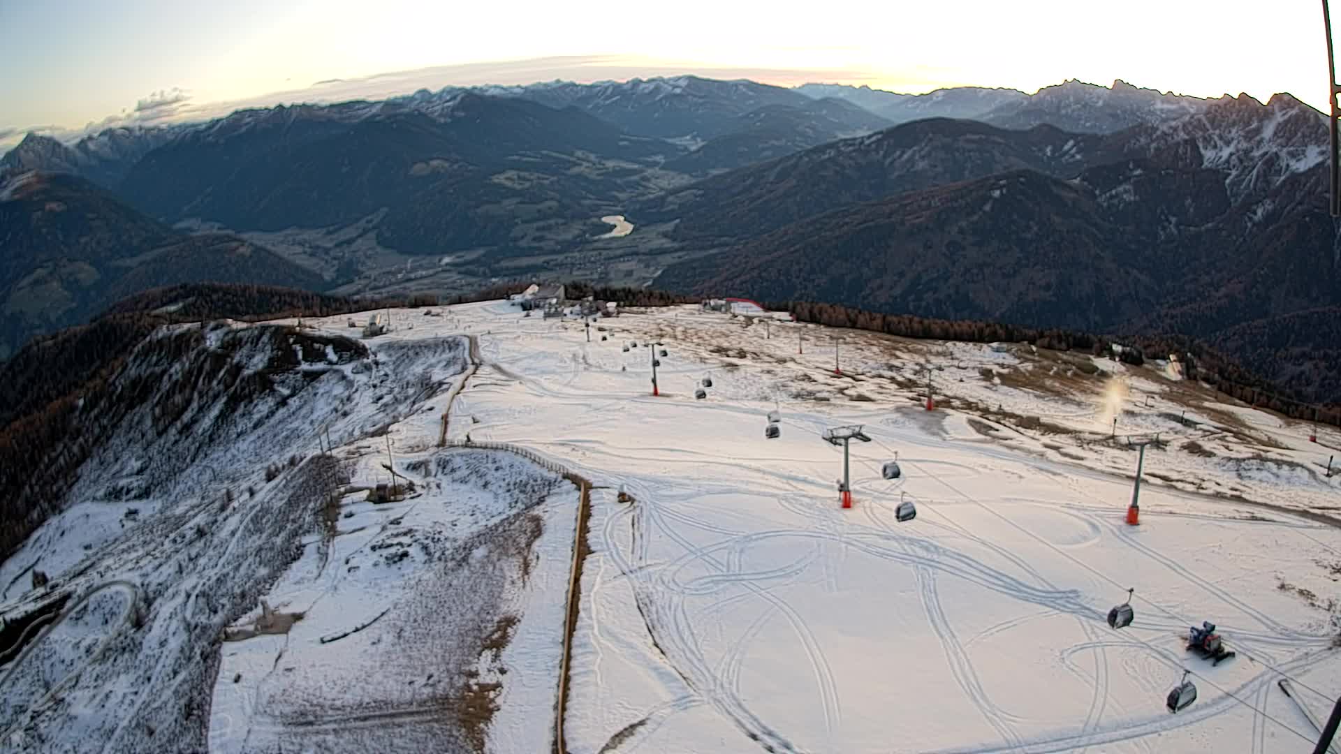 Kronplatz-Gipfel | Blick nach Olang – Valdaora
