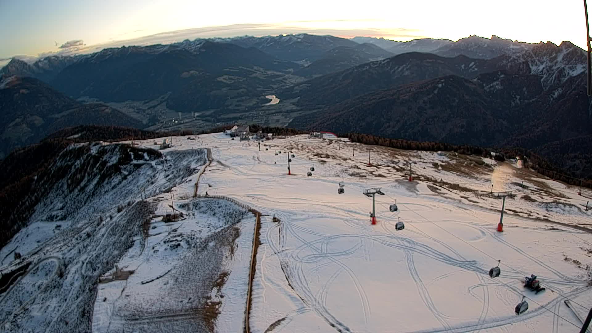 Kronplatz-Gipfel | Blick nach Olang – Valdaora