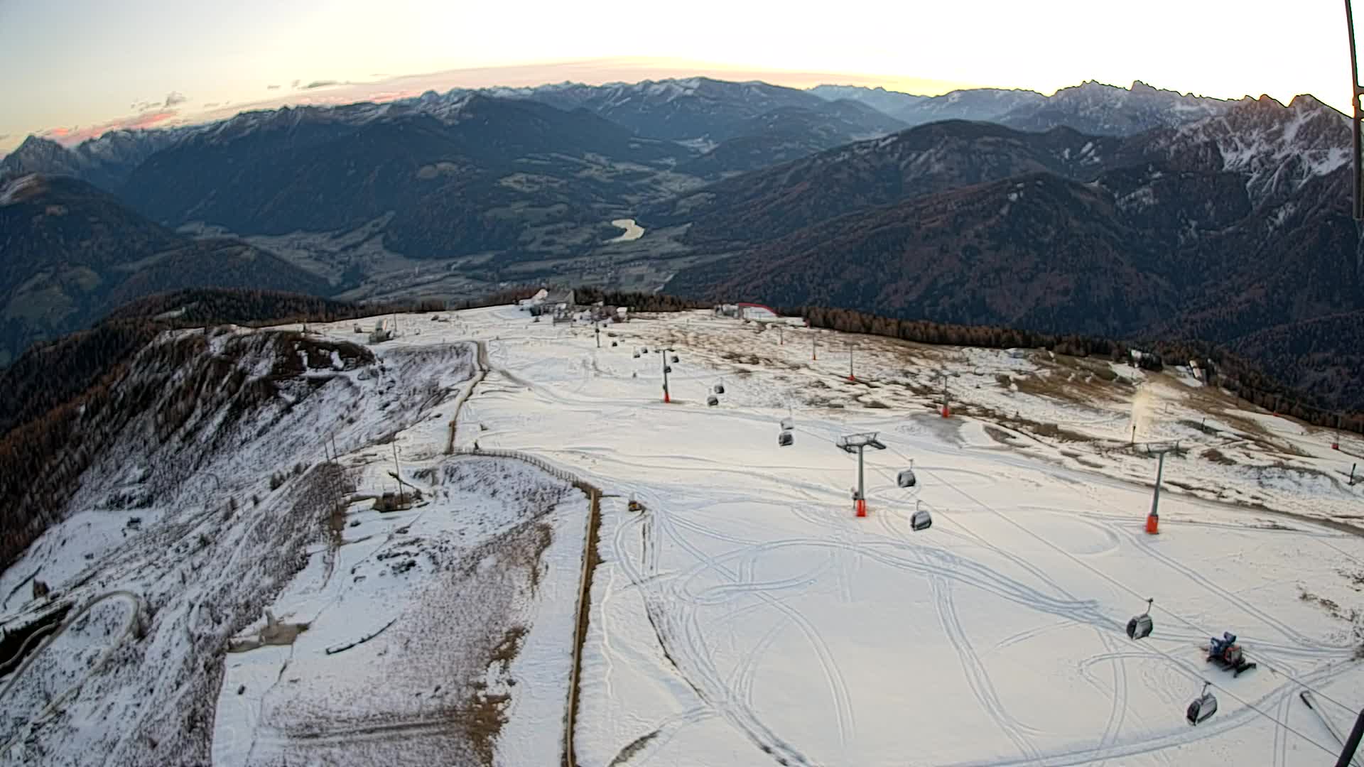 Kronplatz-Gipfel | Blick nach Olang – Valdaora
