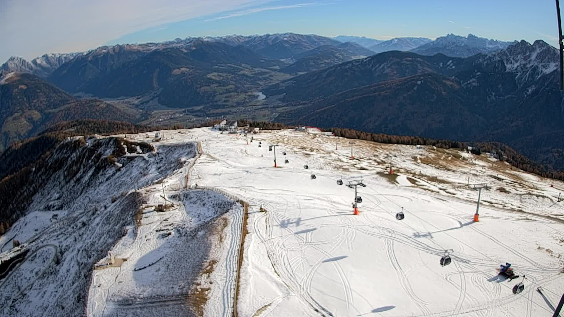 Kronplatz-Gipfel | Blick nach Olang – Valdaora