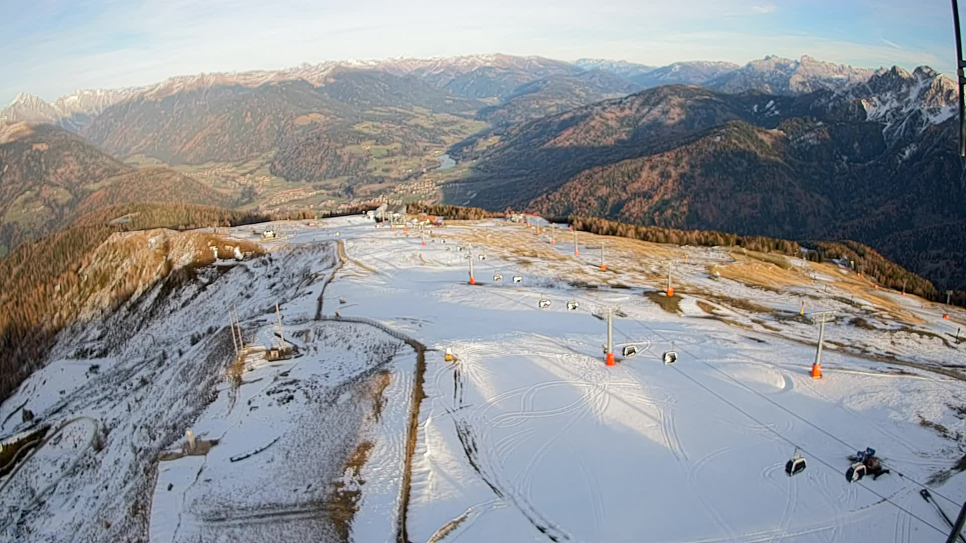 Kronplatz-Gipfel | Blick nach Olang – Valdaora