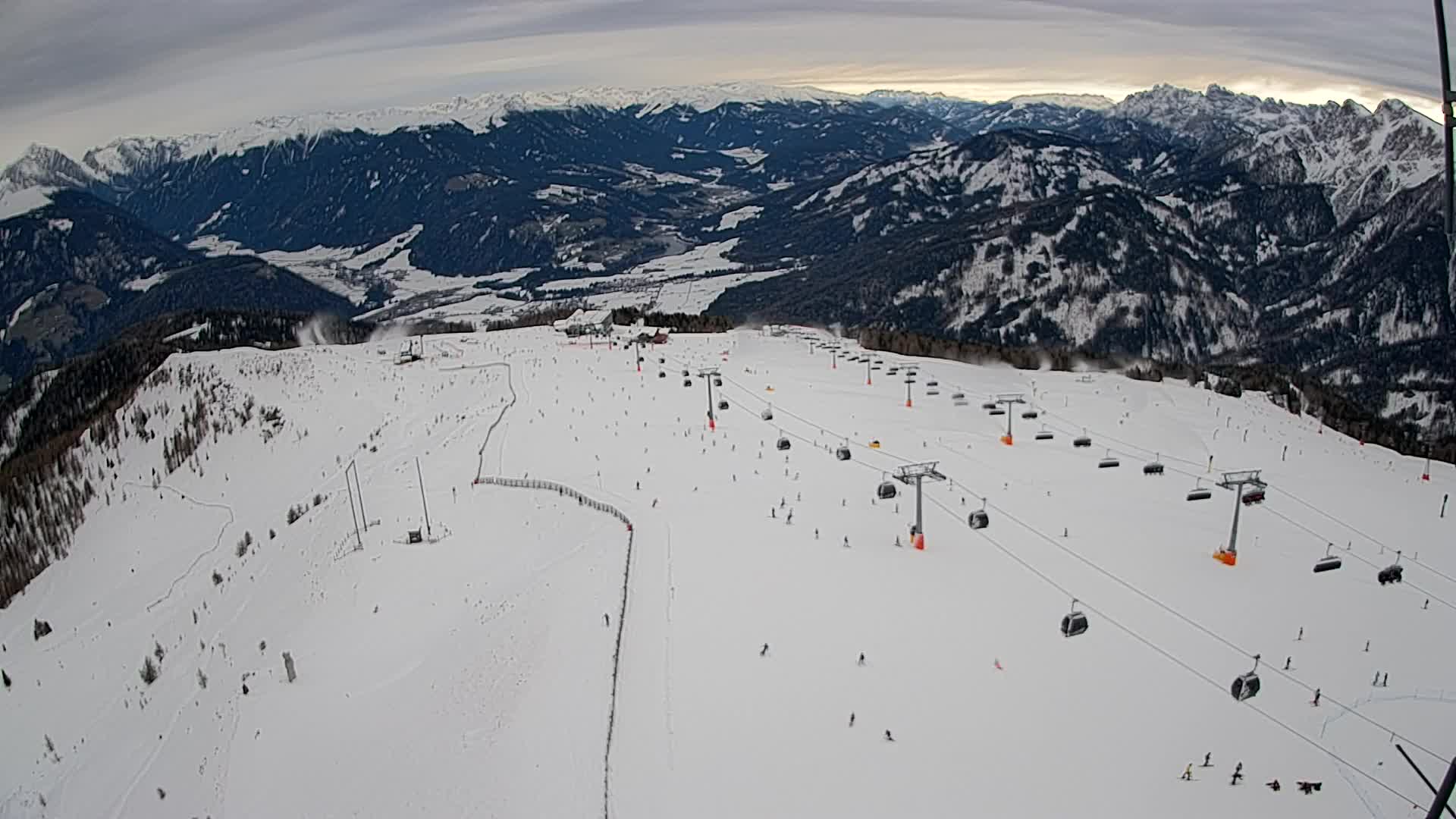 Kronplatz-Gipfel | Blick nach Olang – Valdaora