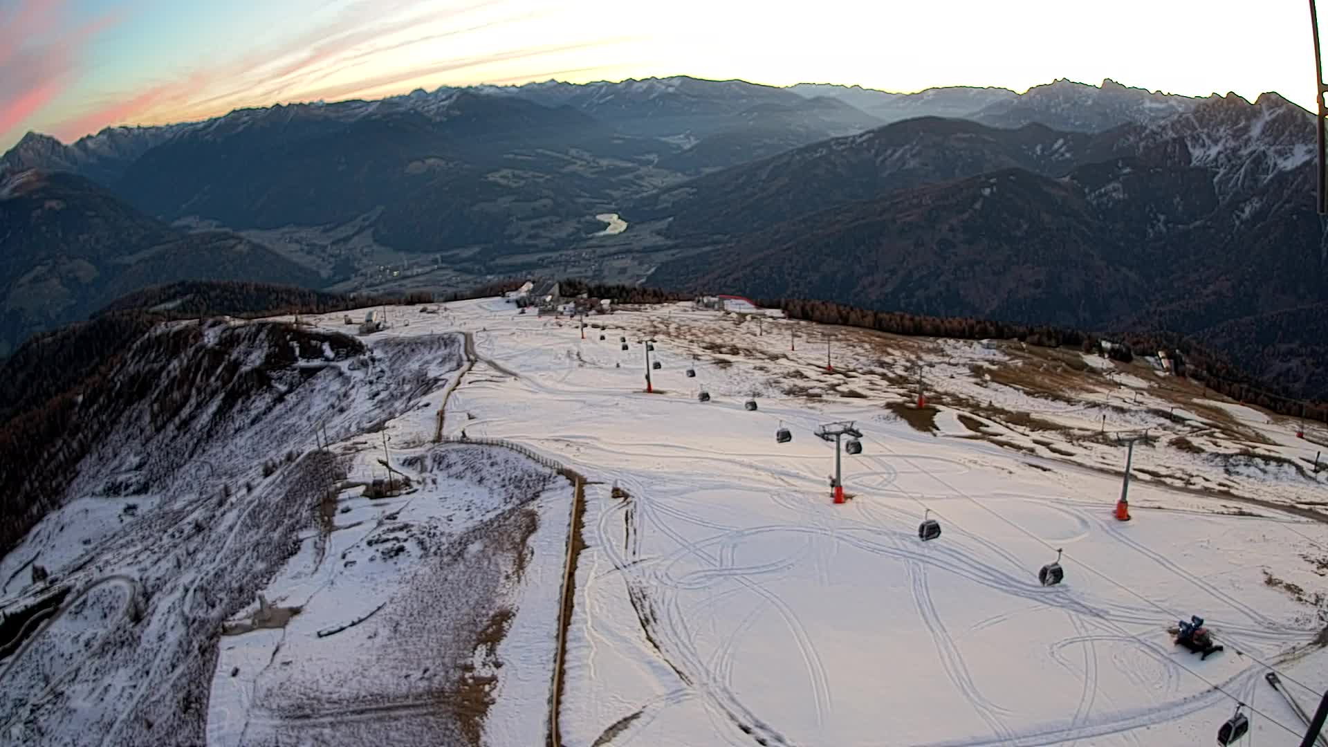 Kronplatz-Gipfel | Blick nach Olang – Valdaora