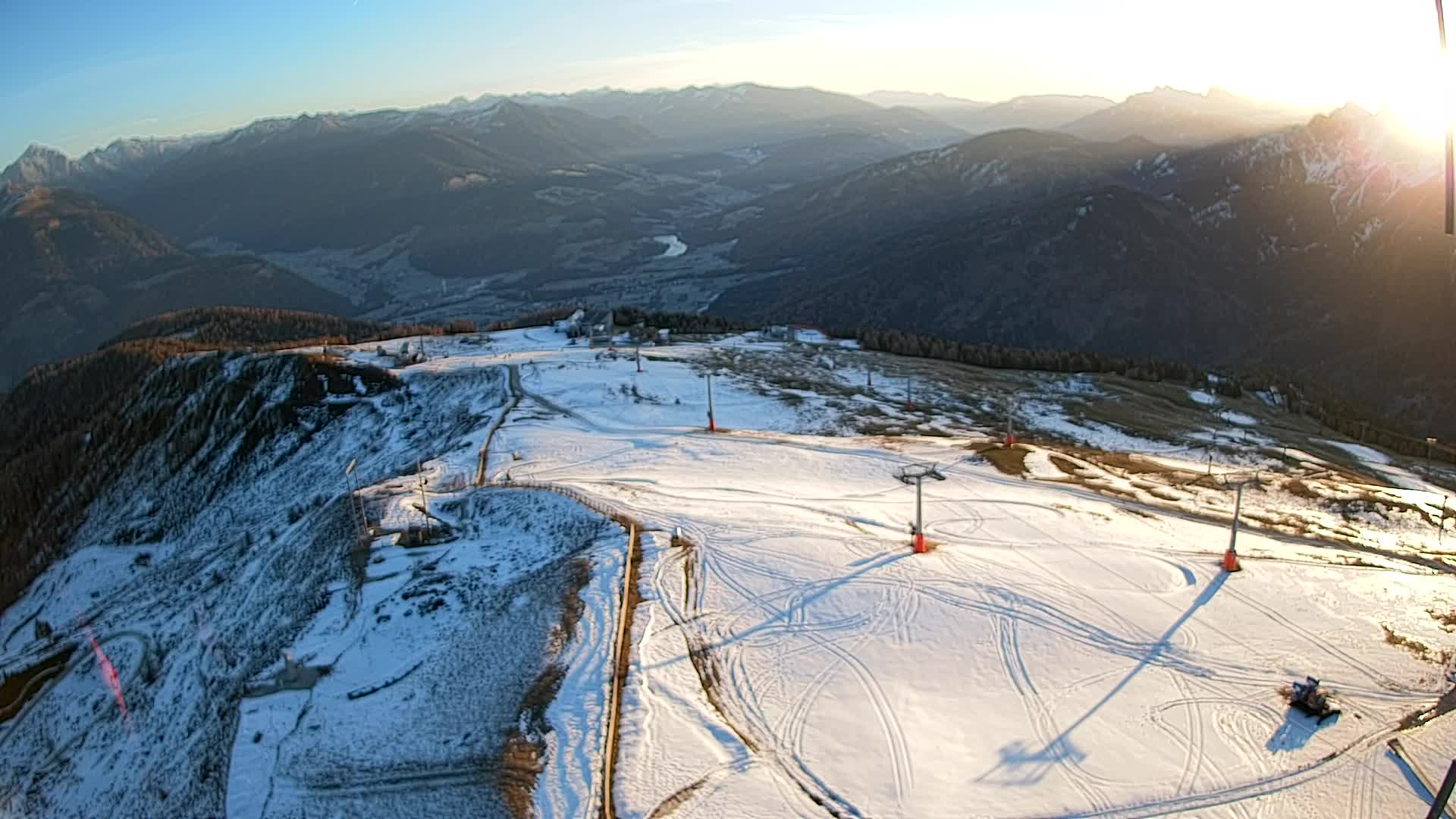 Kronplatz-Gipfel | Blick nach Olang – Valdaora