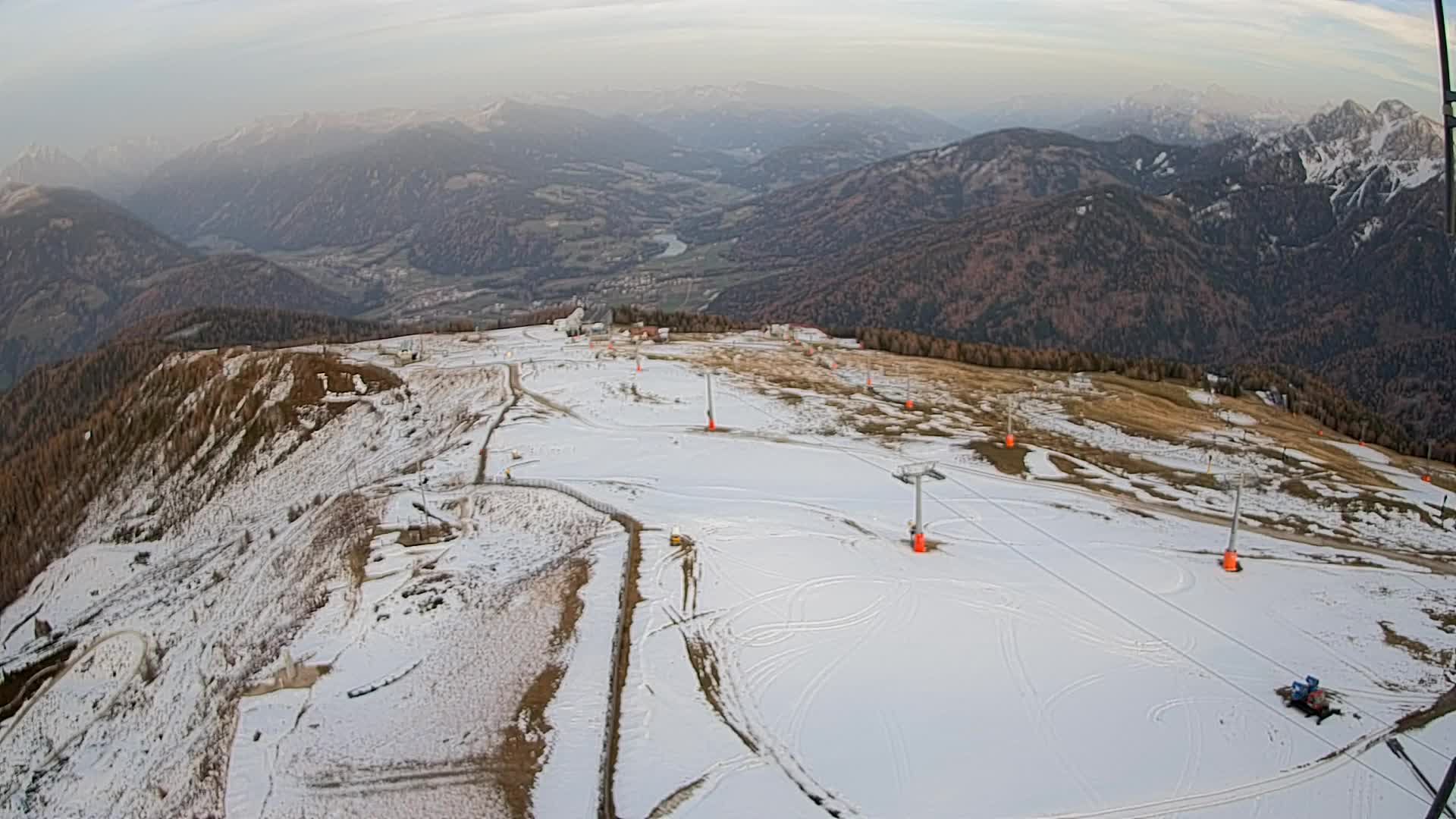 Kronplatz-Gipfel | Blick nach Olang – Valdaora