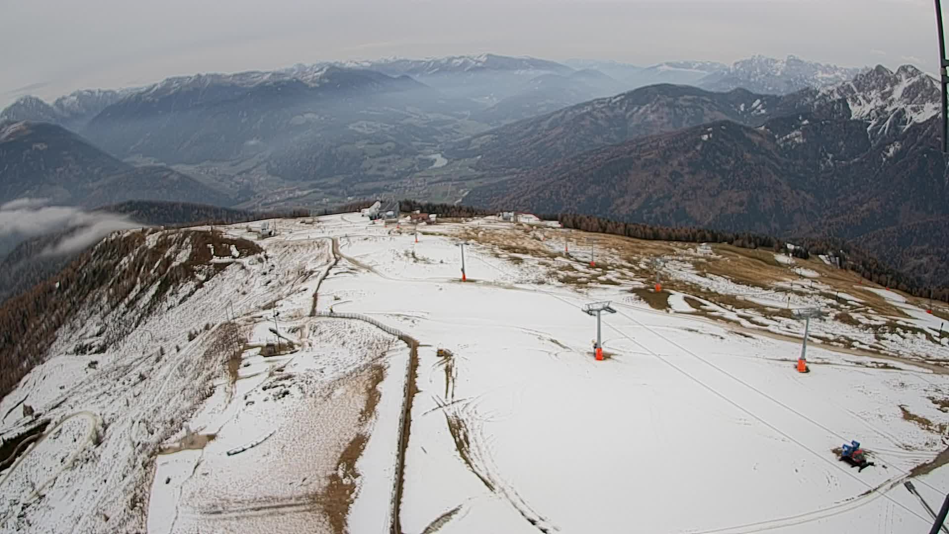 Kronplatz-Gipfel | Blick nach Olang – Valdaora