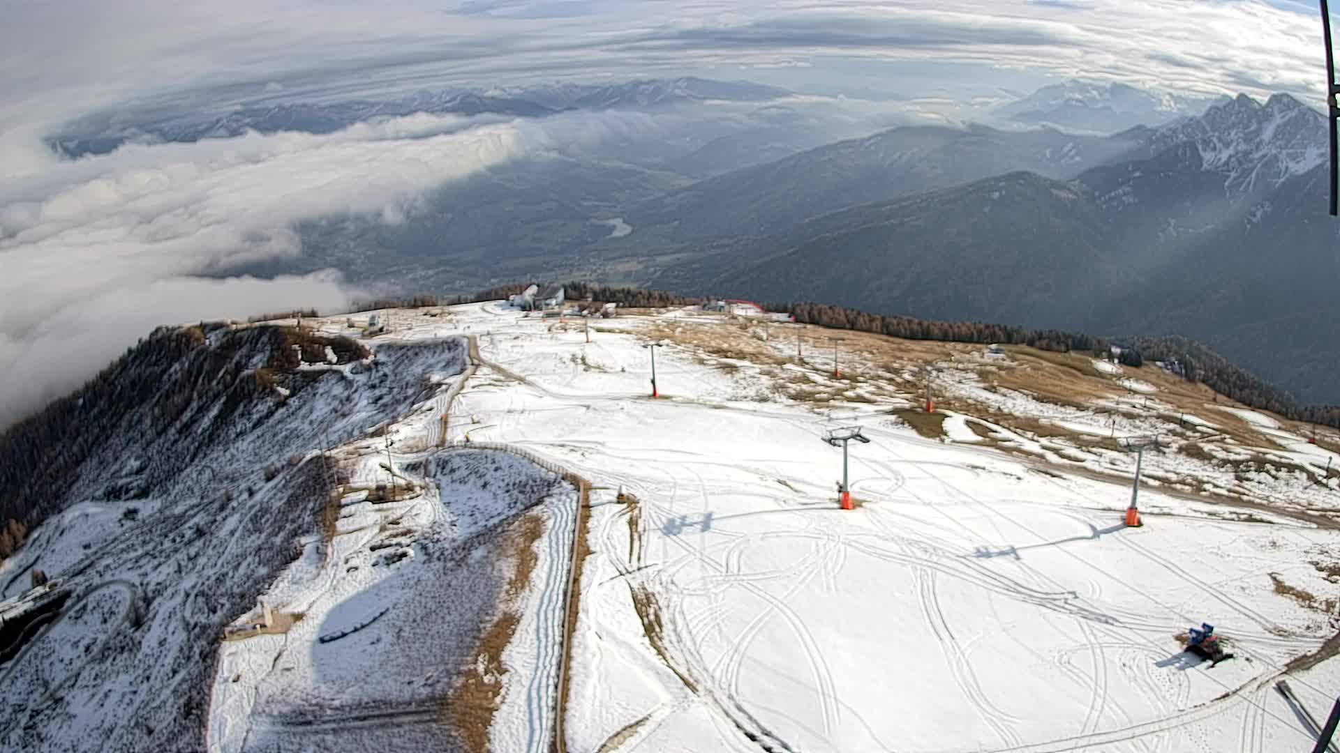 Kronplatz-Gipfel | Blick nach Olang – Valdaora