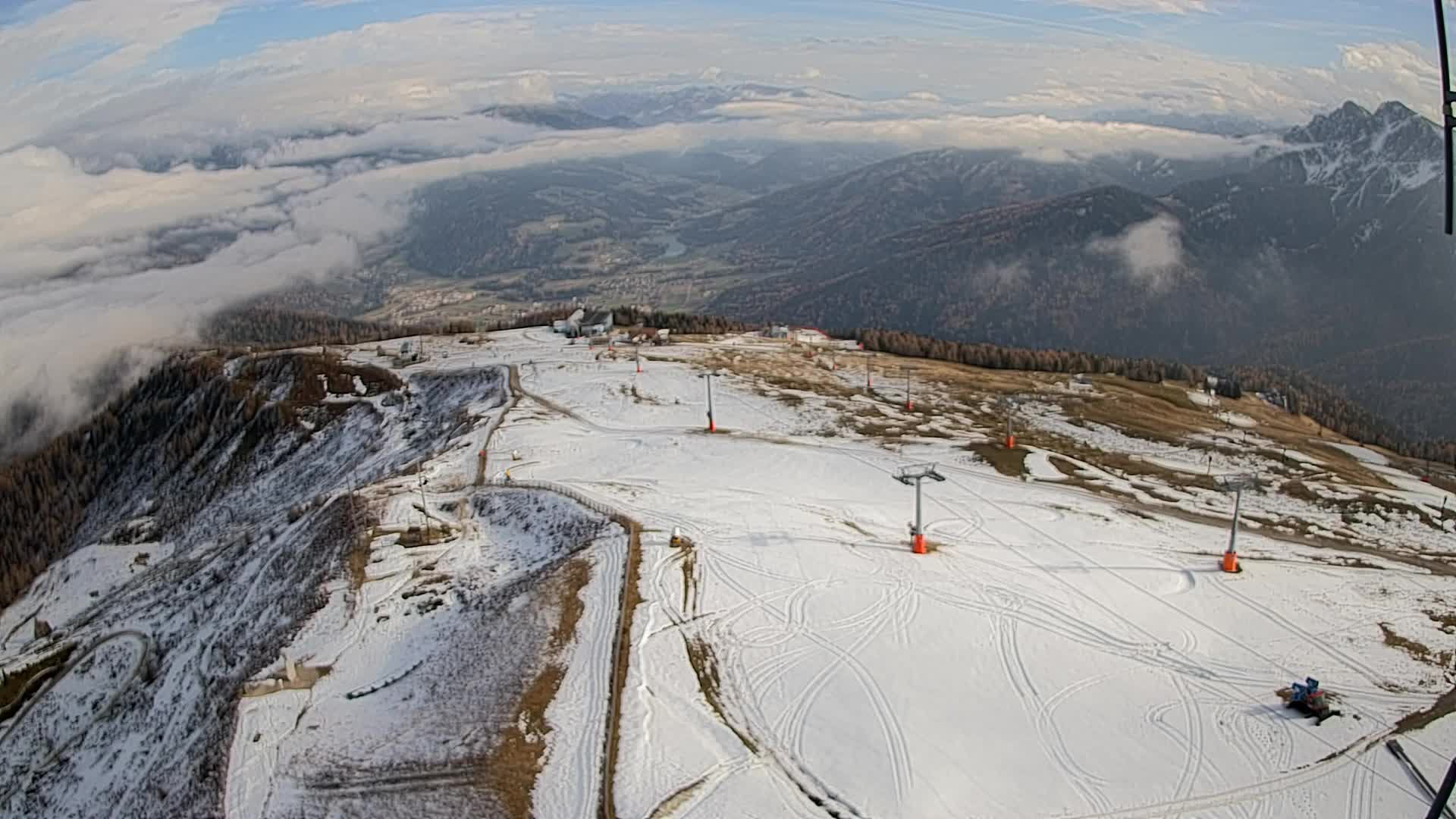 Kronplatz-Gipfel | Blick nach Olang – Valdaora