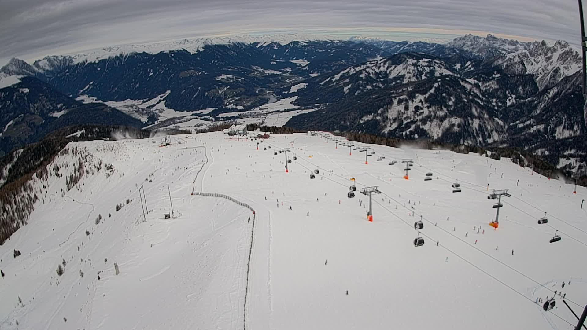 Kronplatz-Gipfel | Blick nach Olang – Valdaora