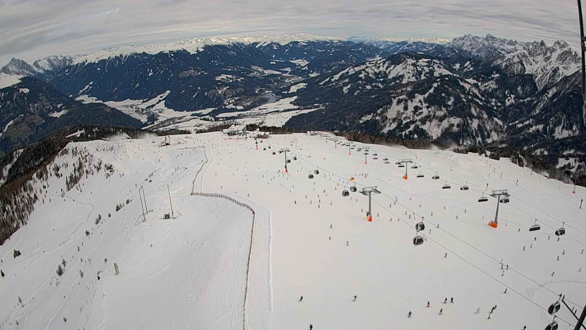 Kronplatz-Gipfel | Blick nach Olang – Valdaora