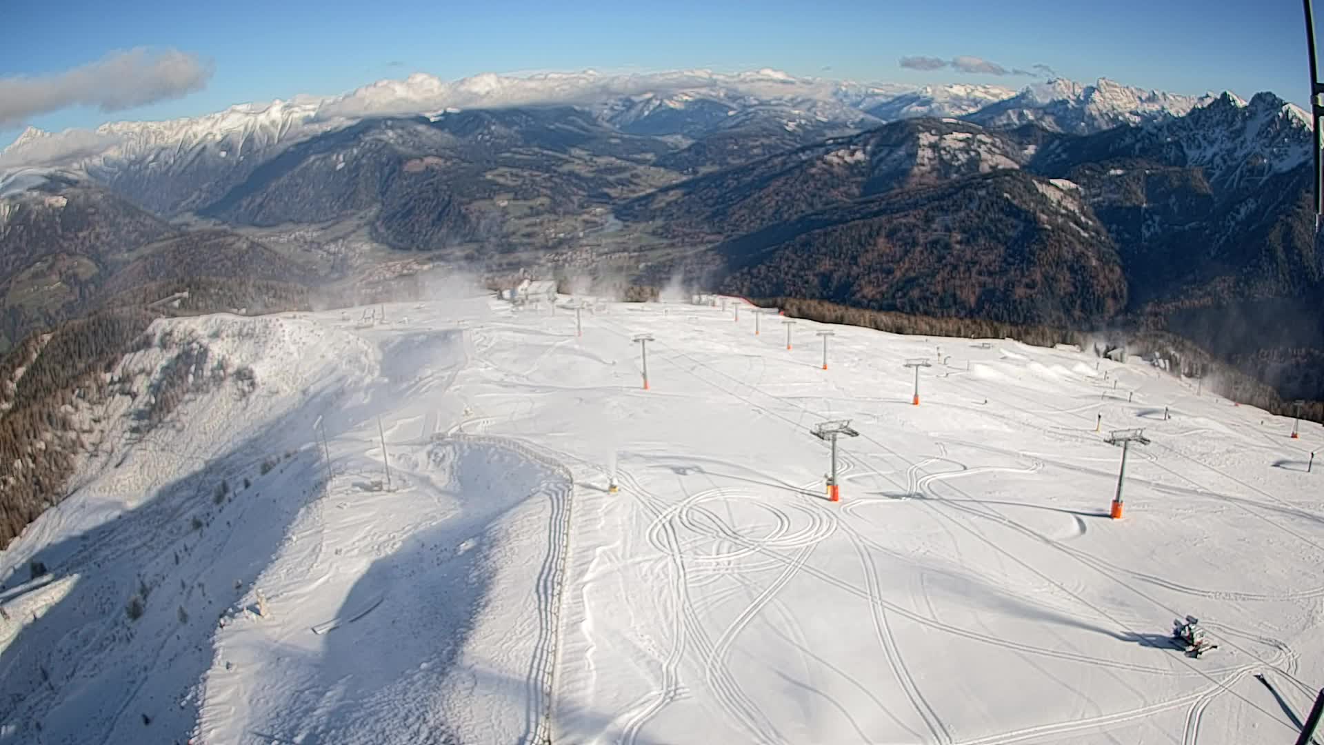 Kronplatz-Gipfel | Blick nach Olang – Valdaora