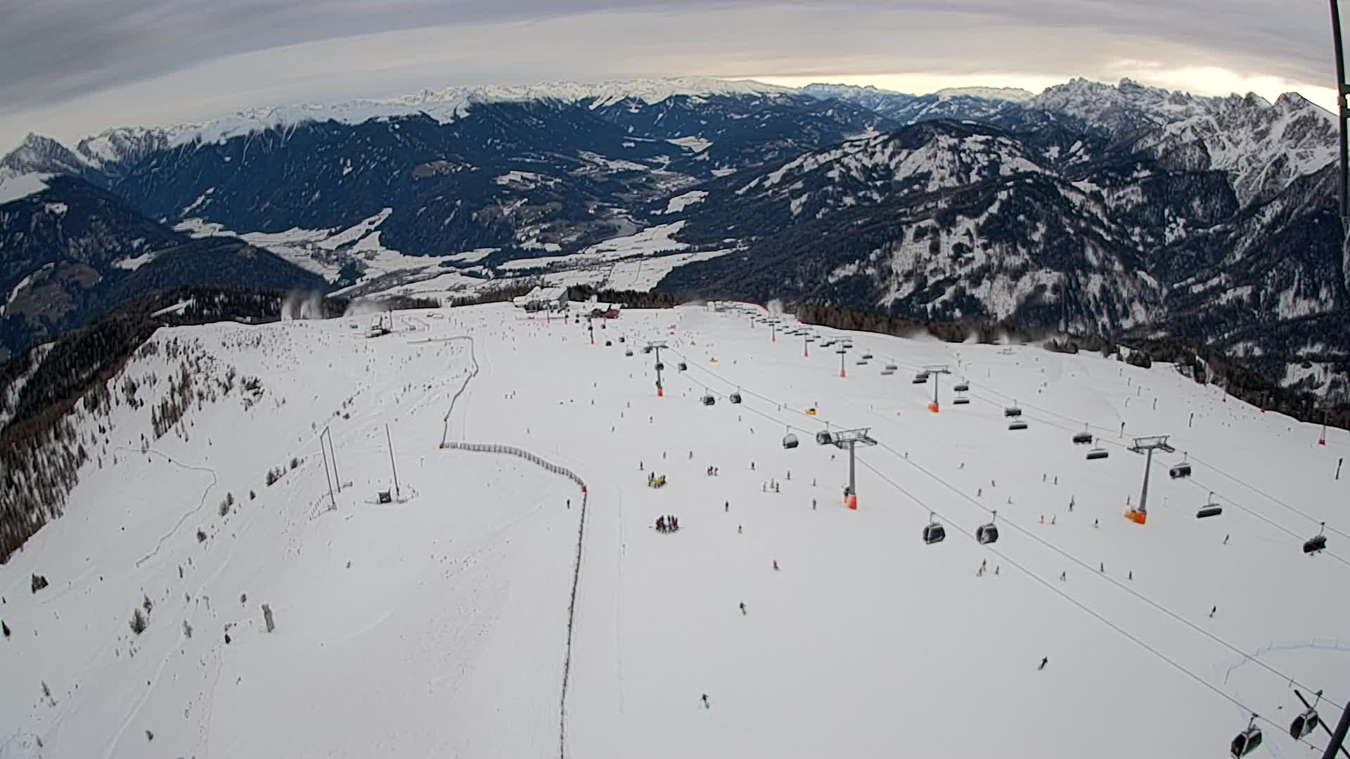 Kronplatz-Gipfel | Blick nach Olang – Valdaora