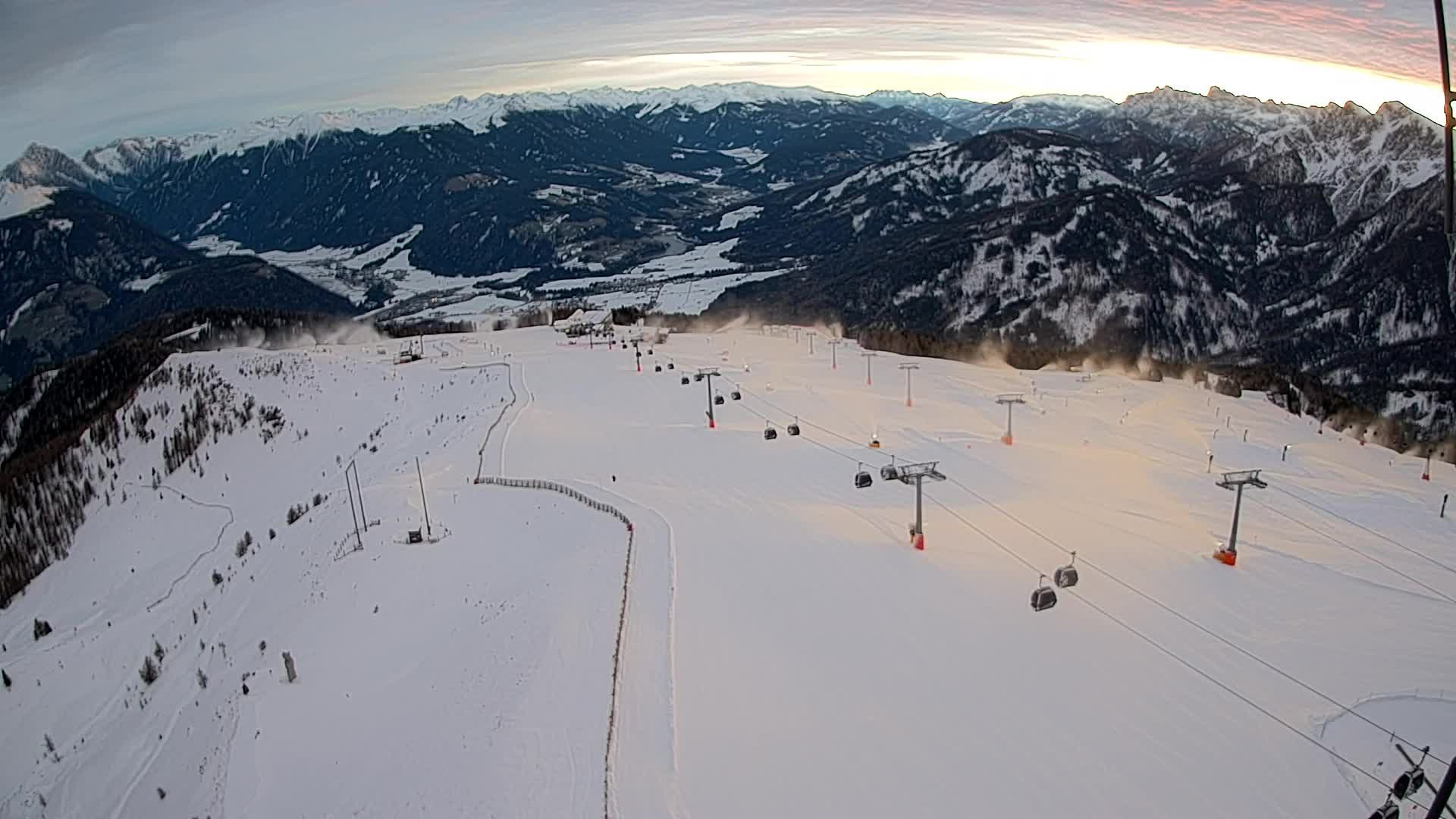 Kronplatz-Gipfel | Blick nach Olang – Valdaora