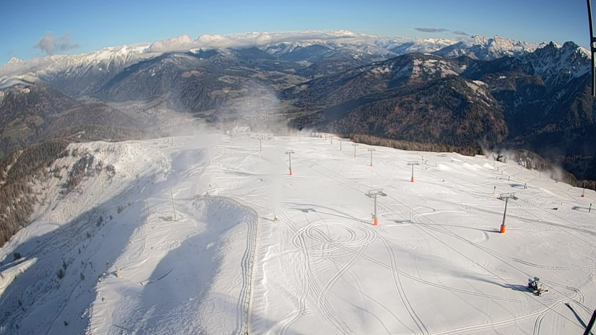 Kronplatz-Gipfel | Blick nach Olang – Valdaora