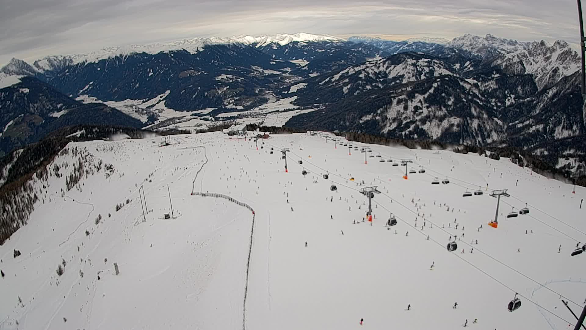 Kronplatz-Gipfel | Blick nach Olang – Valdaora