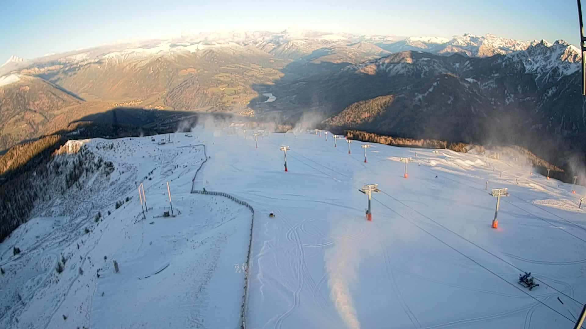Kronplatz-Gipfel | Blick nach Olang – Valdaora