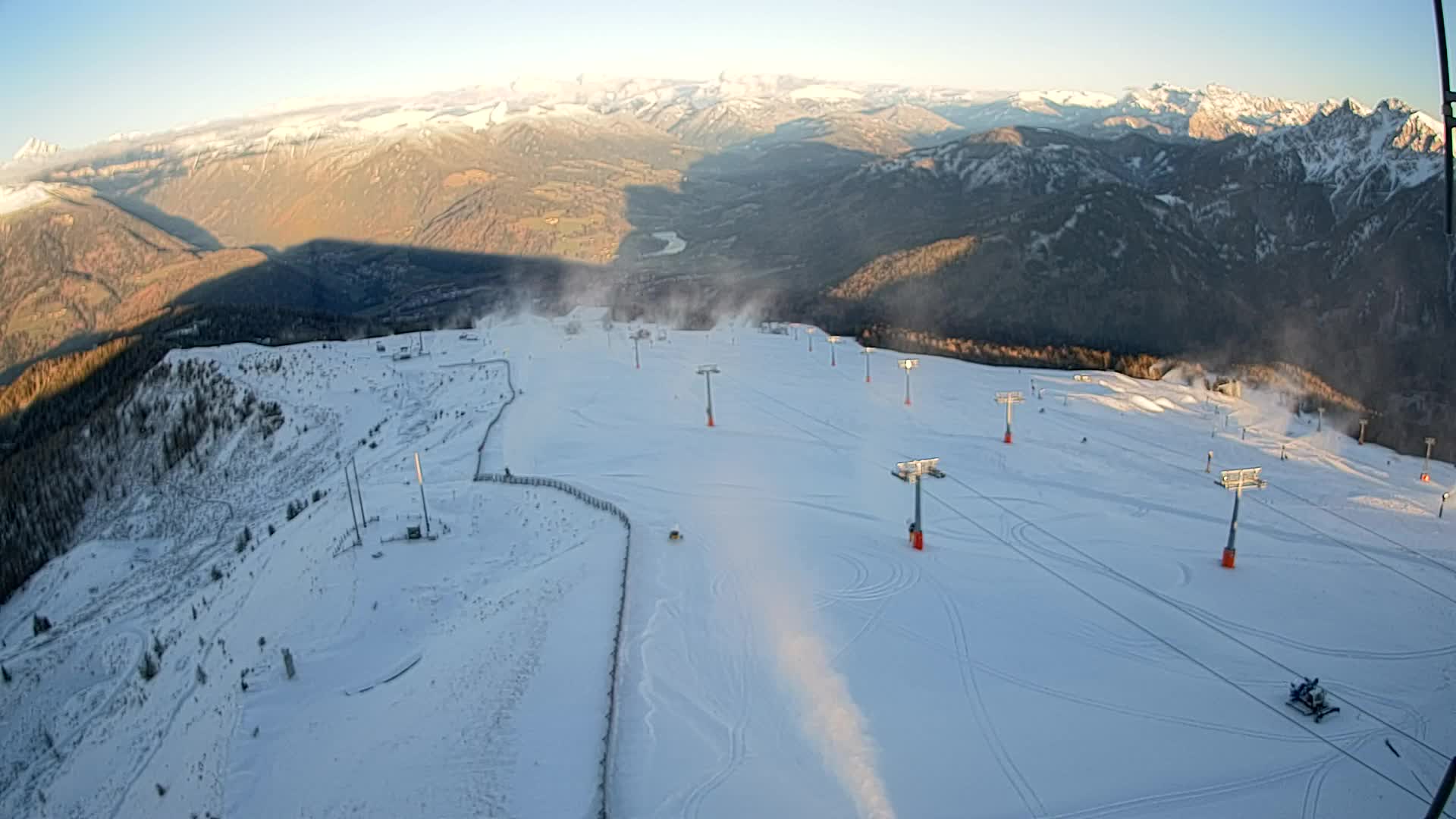 Kronplatz-Gipfel | Blick nach Olang – Valdaora