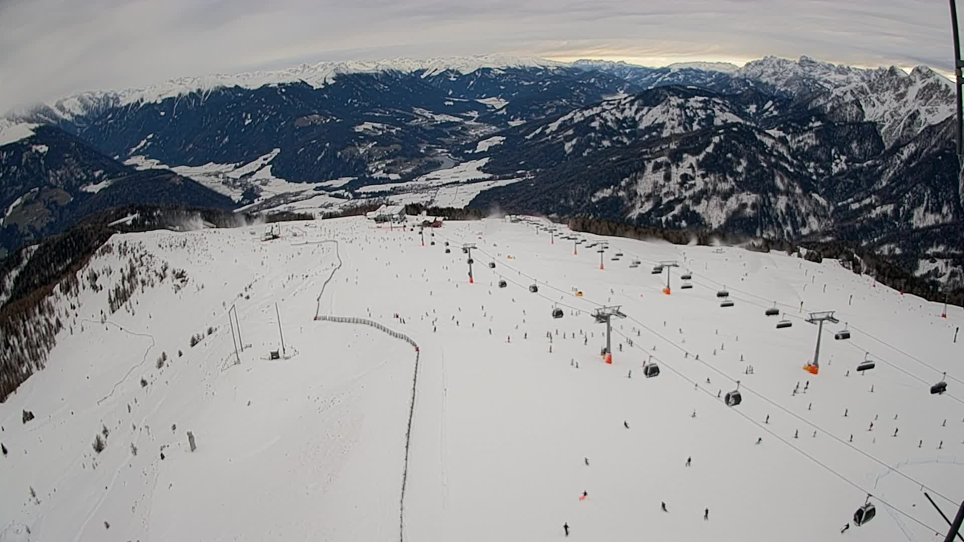Kronplatz-Gipfel | Blick nach Olang – Valdaora